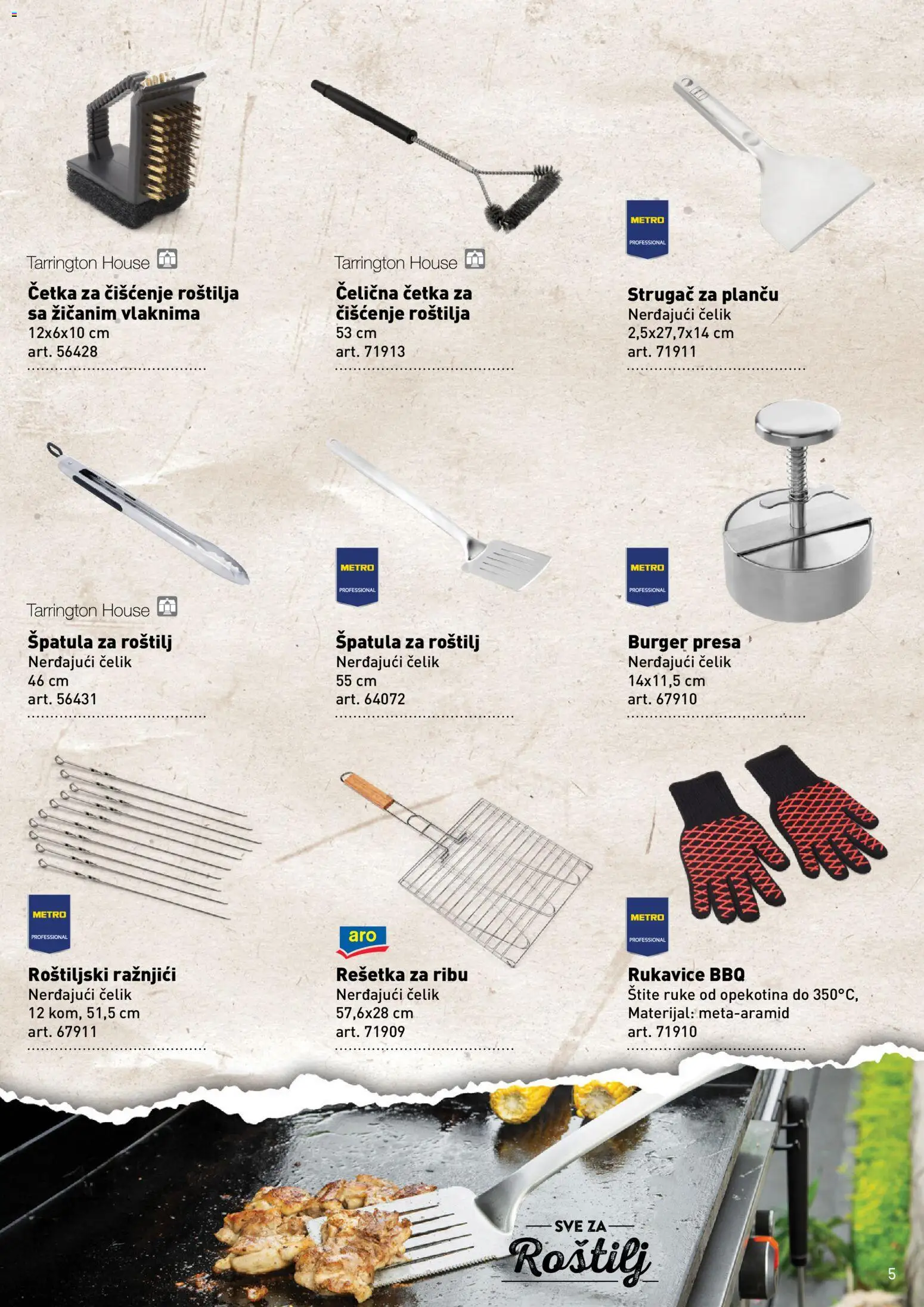 Metro katalog - važi od 28.04.2026 | Strana: 5 | Proizvode: Rukavice, Burger, Četka, Roštilj