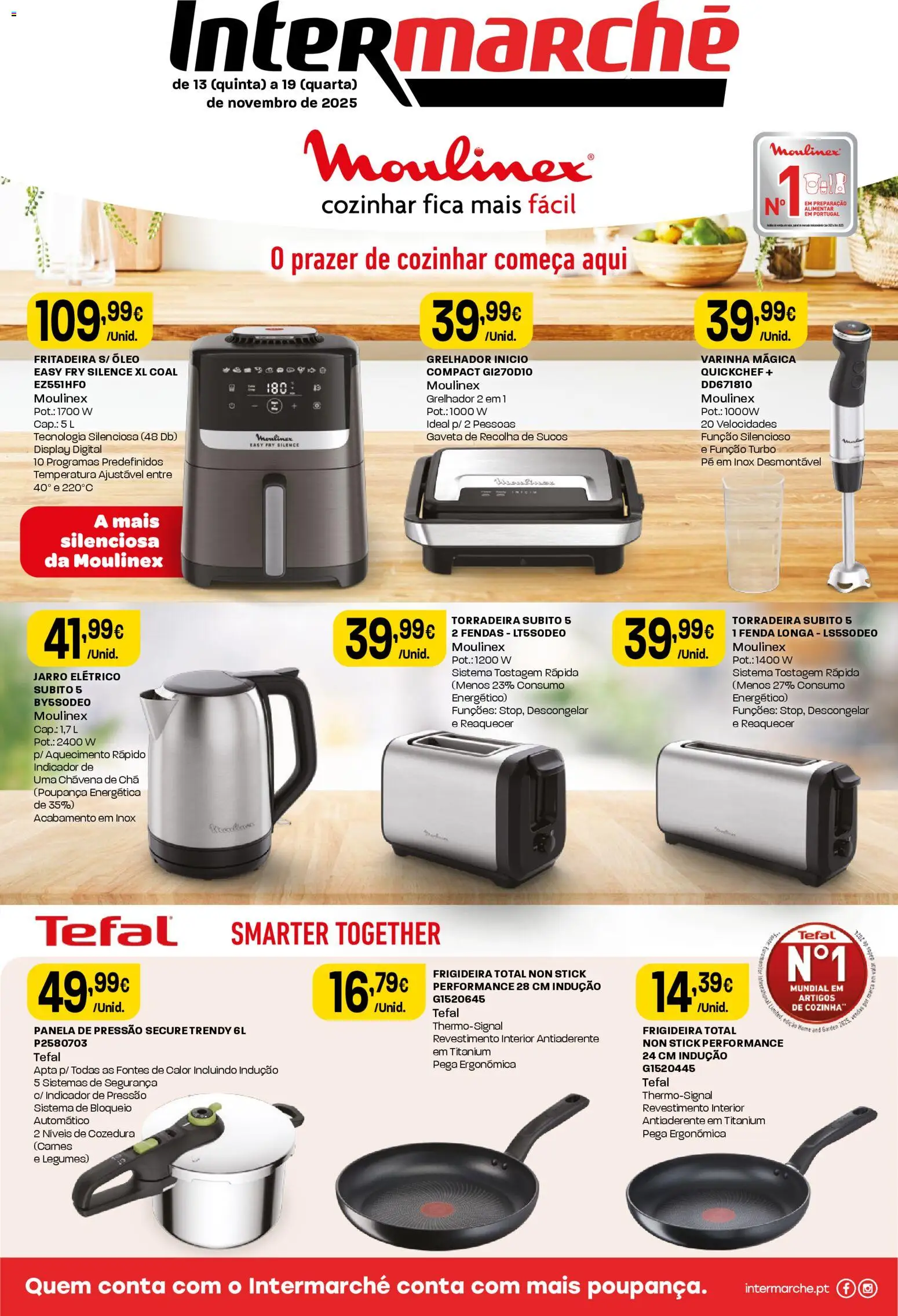 Intermarché Folheto Mini │ válido de 13.11.2025 | Página: 1 | Produtos: Frigideira, Óleo, Panela, Panela de pressão