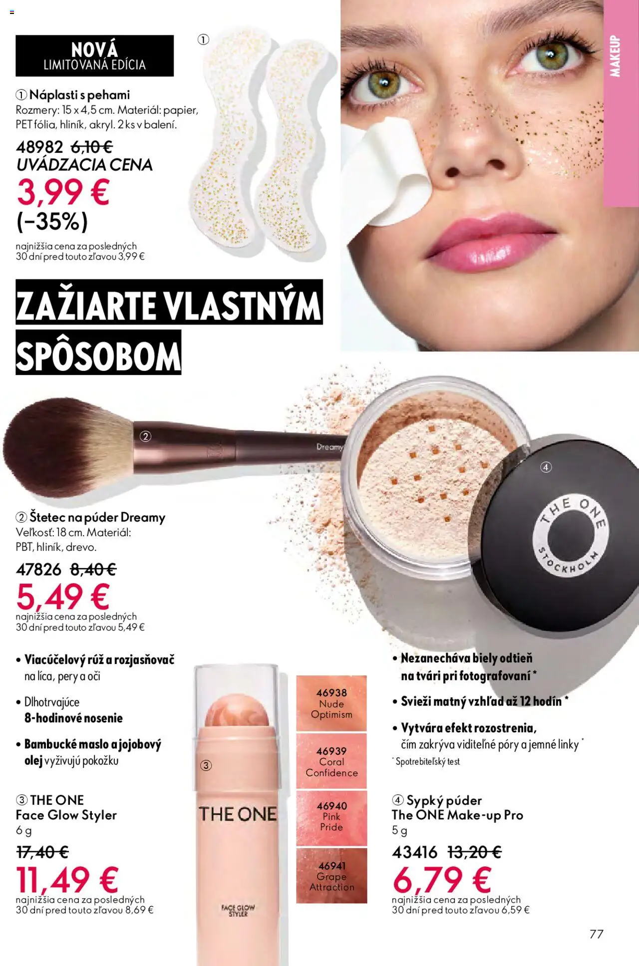 Nové Oriflame akcie – leták je platný od 12.11.2025 | Strana: 77 | Produkty: Olej, Púder, Rozjasňovač, Štetec