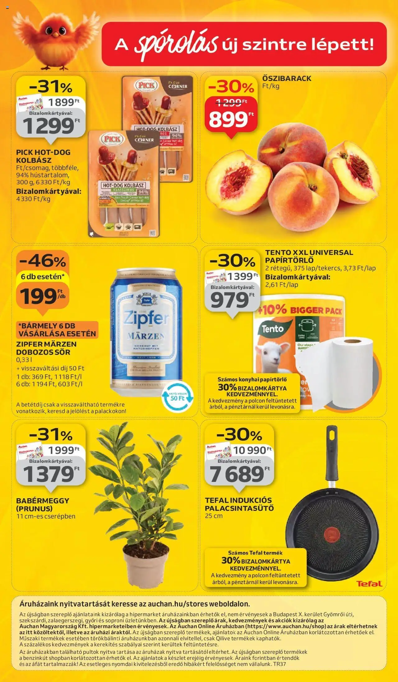 Auchan akciós ujság - amely érvényes a következő dátumtól: 11.09.2025 | Oldal: 42 | Termékek: Kolbász, Tefal, Dobozos sör, Sör