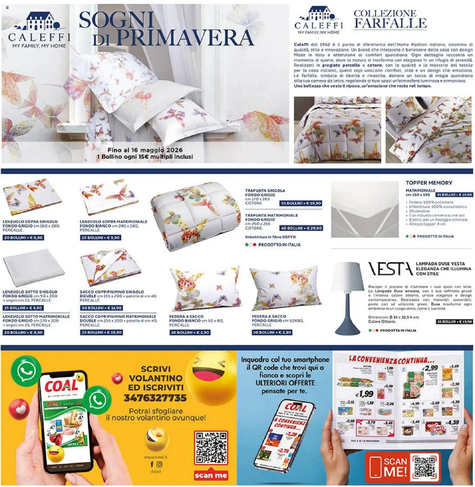 Volantino Coal del 23.04.2026 | Pagina: 24 | Prodotti: Tè, Trapunta, Lampada, Federa