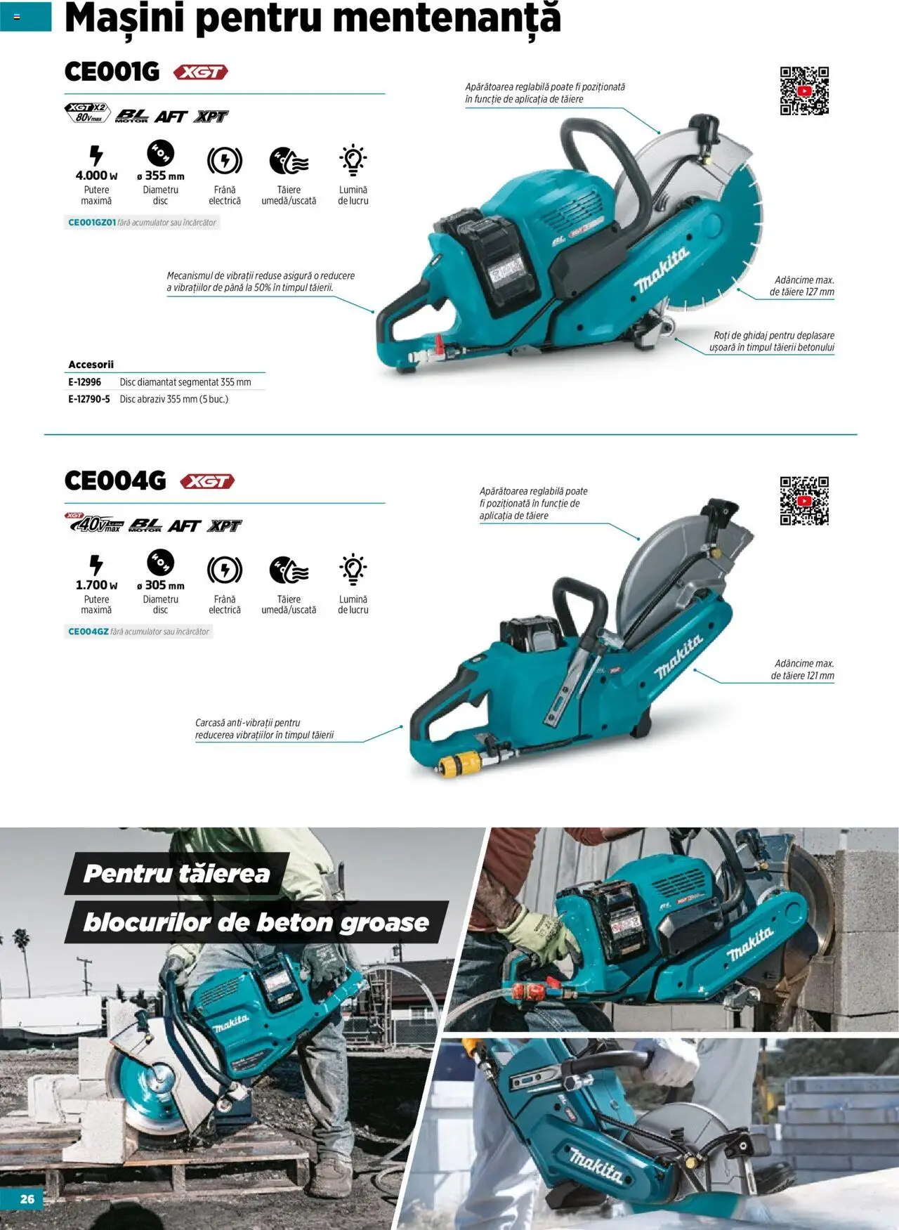 Noul catalog Makita – valabil de la 14.05.2025 | Pagină: 26 | Produse: Tavuk suyu, Încărcător, Disc, Carcasă