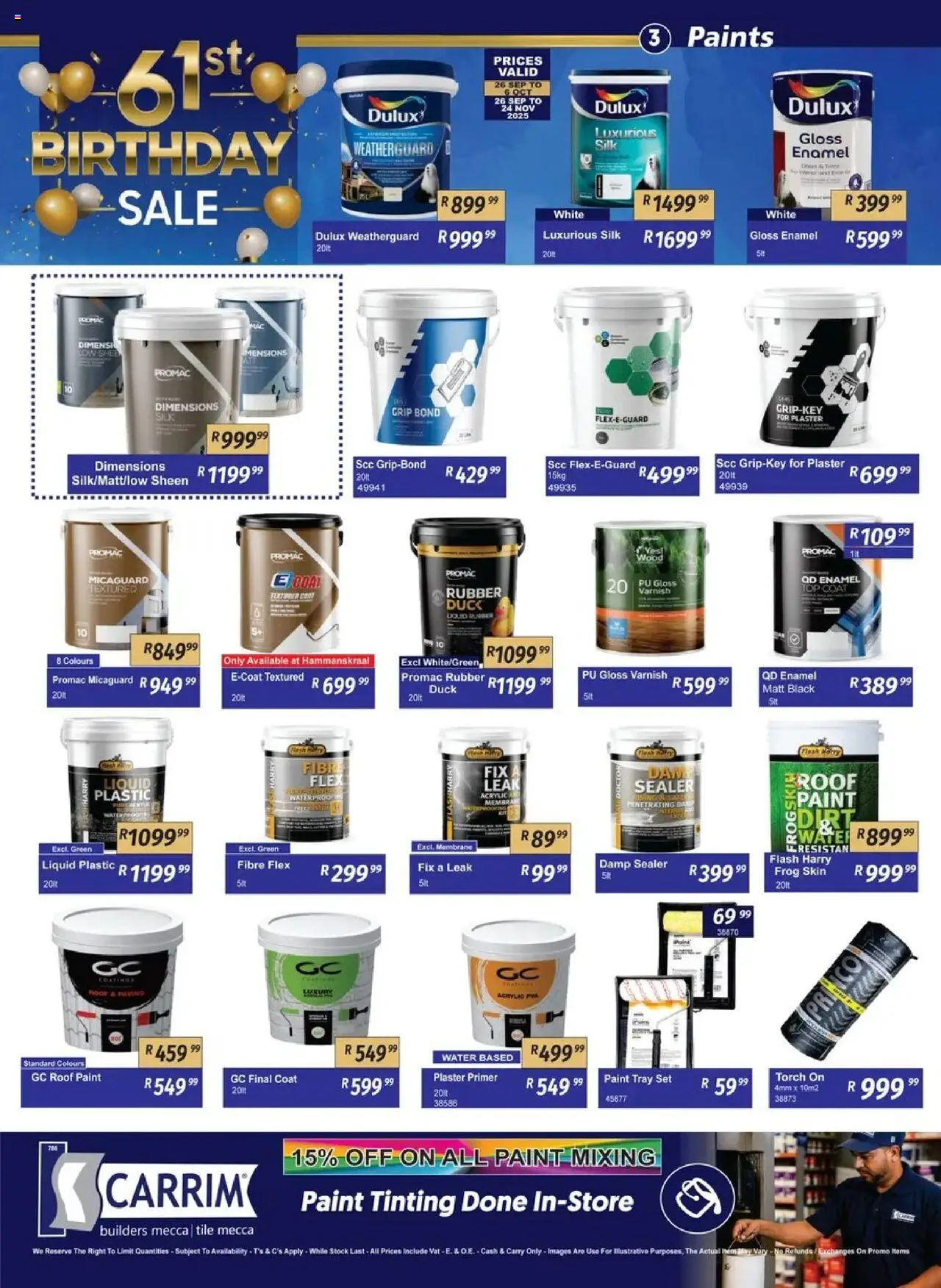 New K. Carrim catalogue – valid from 26.09.2025 | Page: 3 | Products: Coat, Tray, Plaster, Enamel