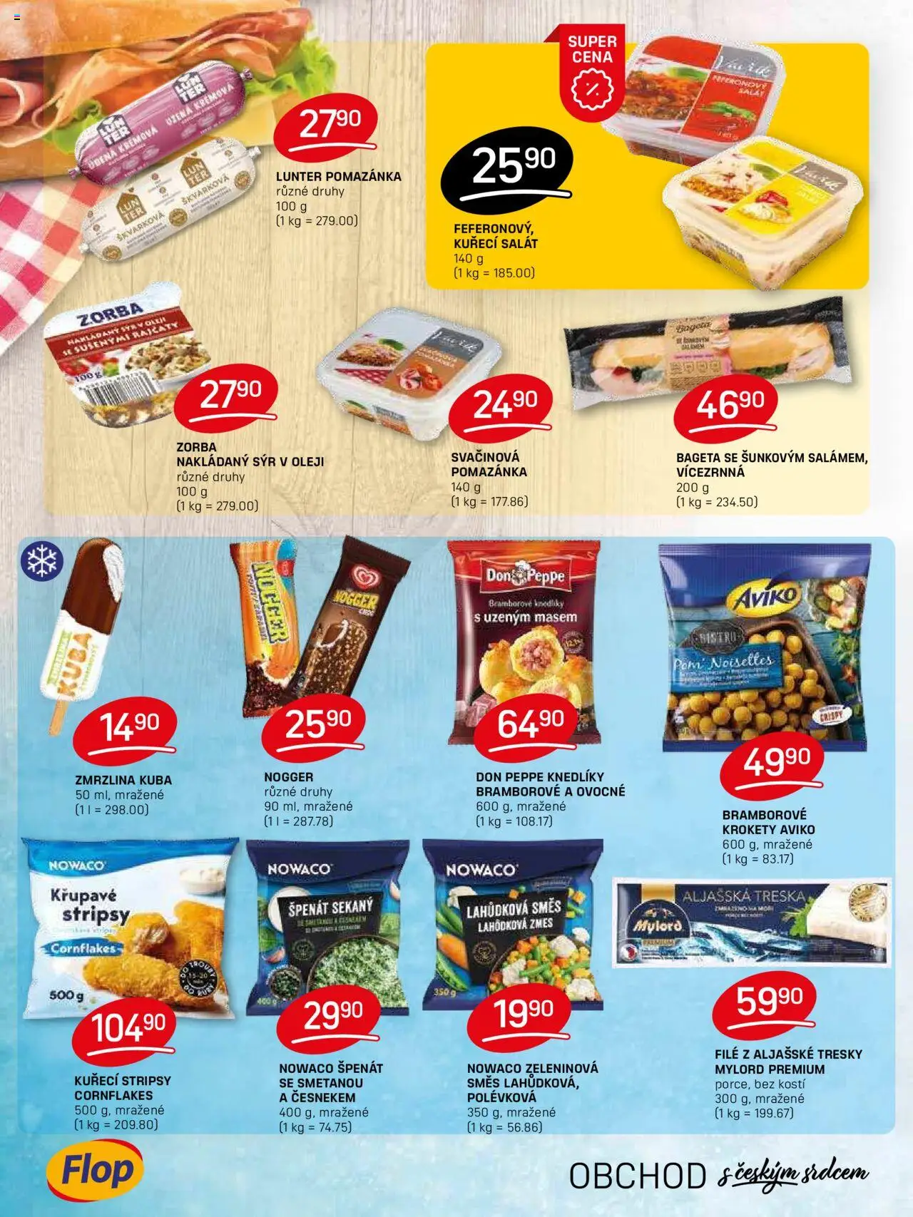 Flop leták od 10.09.2025 | Strana: 6 | Produkty: Cornflakes, Sýr, Pomazánka, Bageta