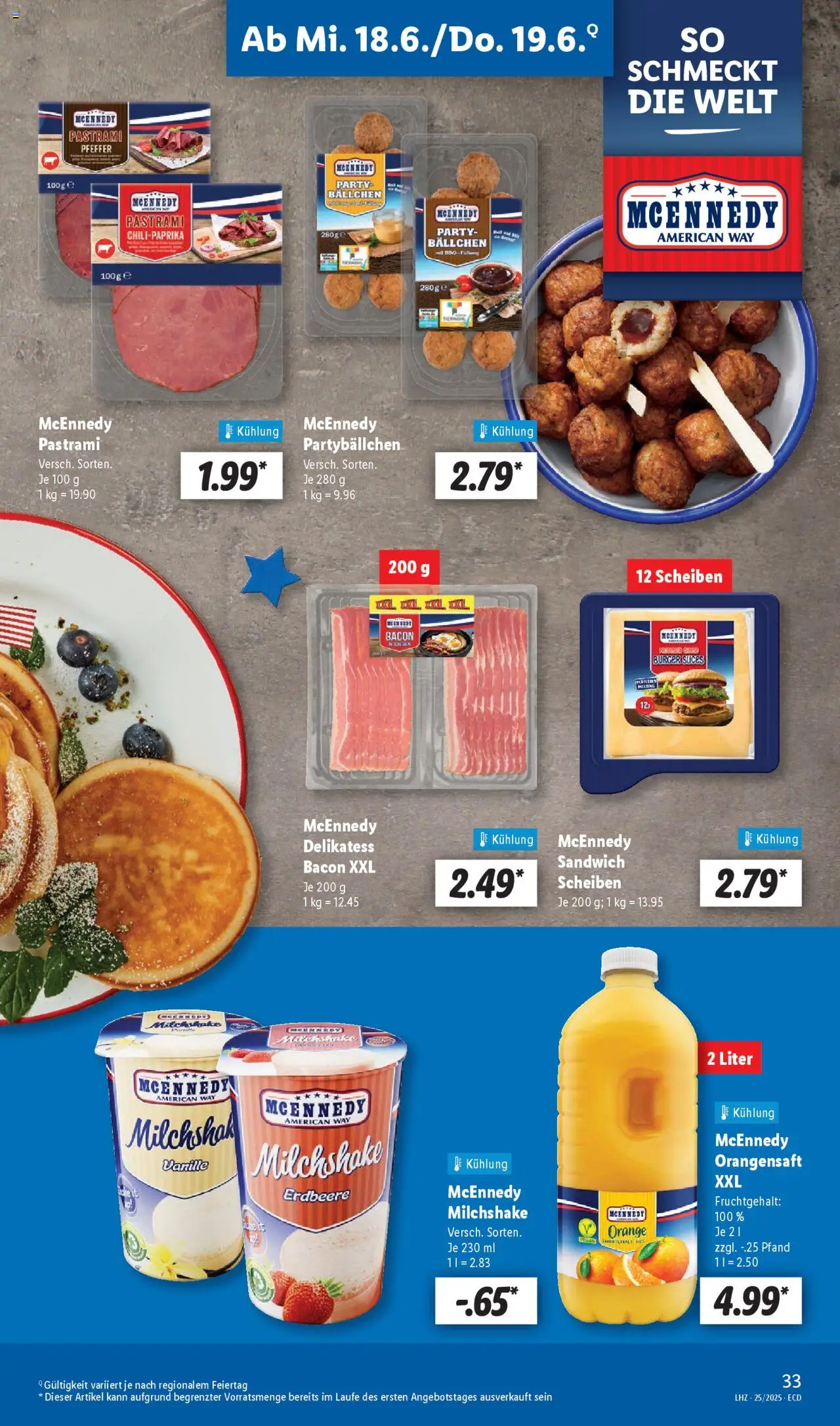 Lidl Prospekt 	 - gültig ab dem 16.06.2025 | Seite: 47 | Produkte: Burger, Orangensaft, Pfeffer