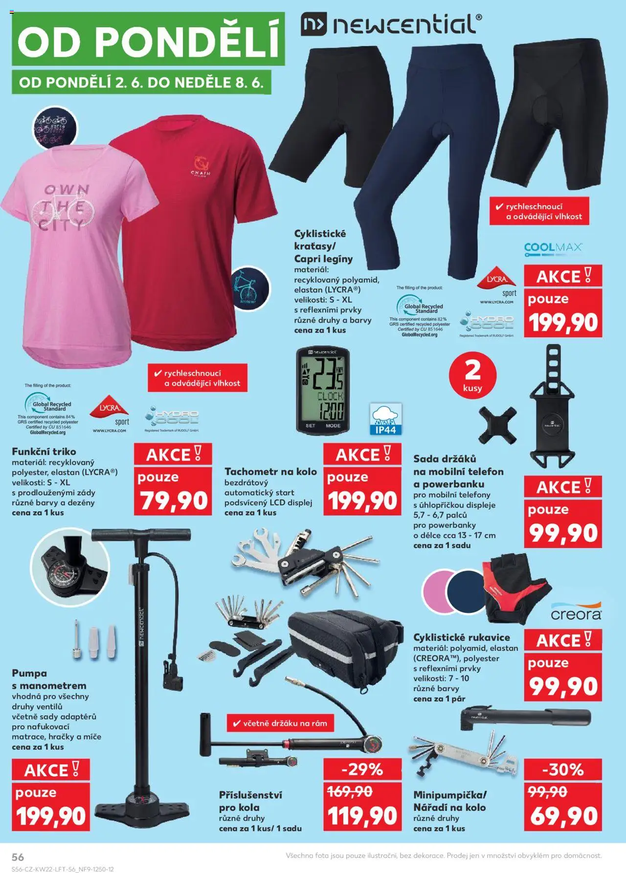 Kaufland leták - Kolín od 28.05.2025 | Strana: 56 | Produkty: Legíny, Nářadí na kolo, Rukavice, Hračky