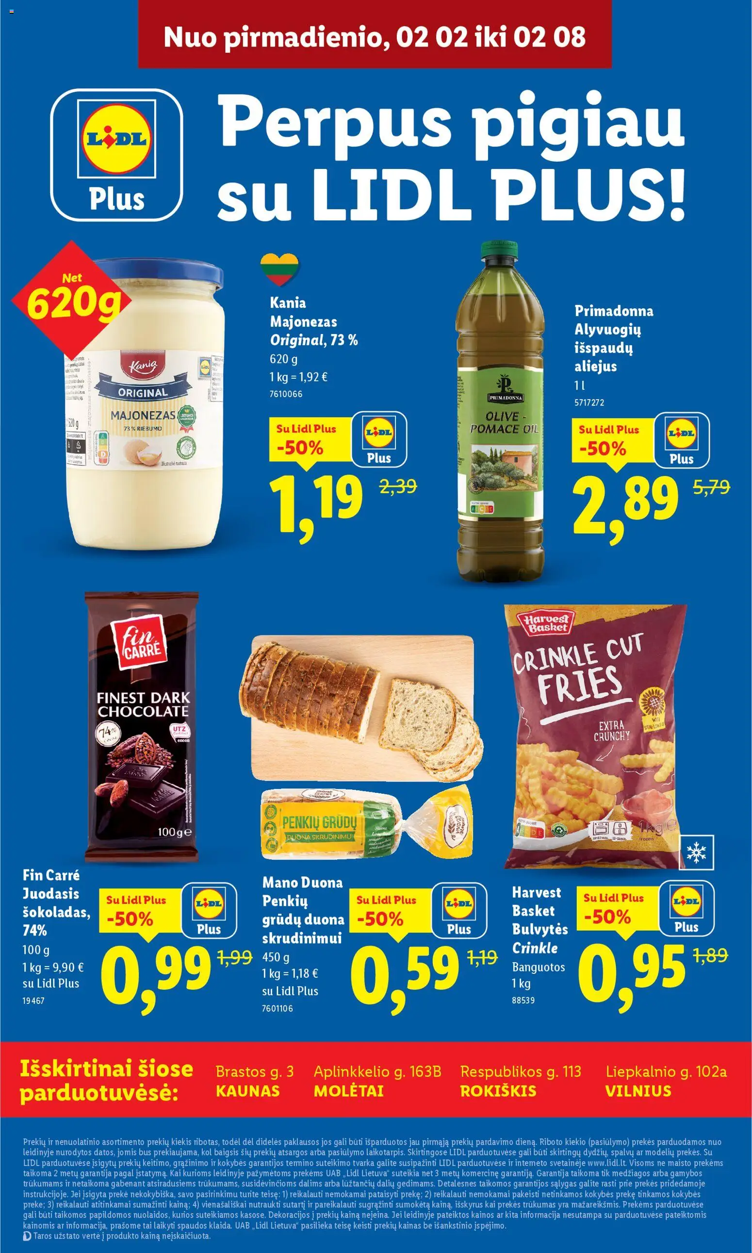 LIDL akcijos nuo 02.02.2026 | Puslapis: 8 | Prekių: Aliejus, Duona, Majonezas