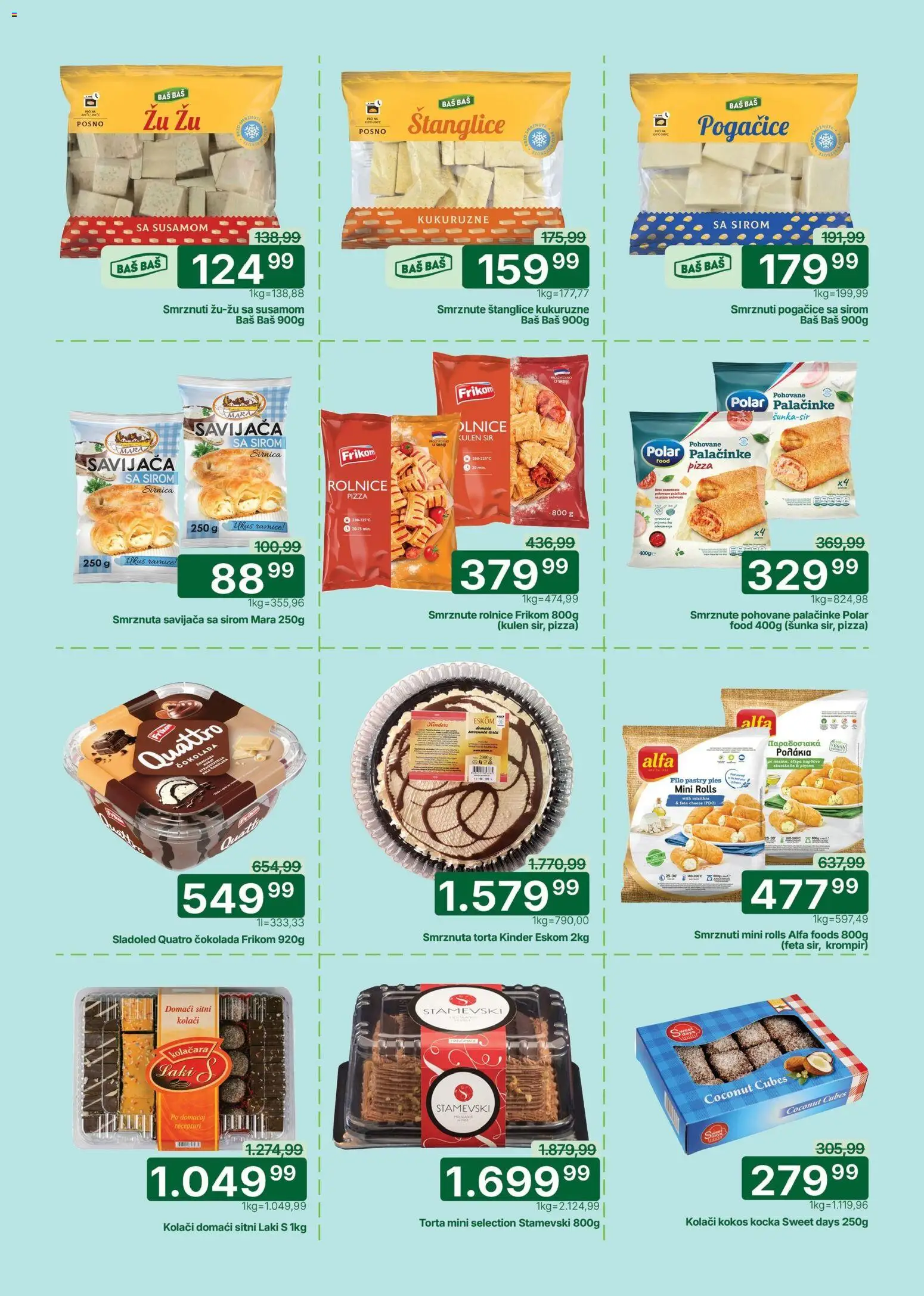 Univerexport katalog - važi od 19.01.2026 | Strana: 11 | Proizvode: Kulen, Čokolada, Palačinke, Torta