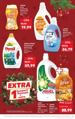Ofertele Kaufland valabile de la 10.12.2025 | Pagină: 61 | Produse: Akrilik boya, Parfum, Yorgan, Detergent