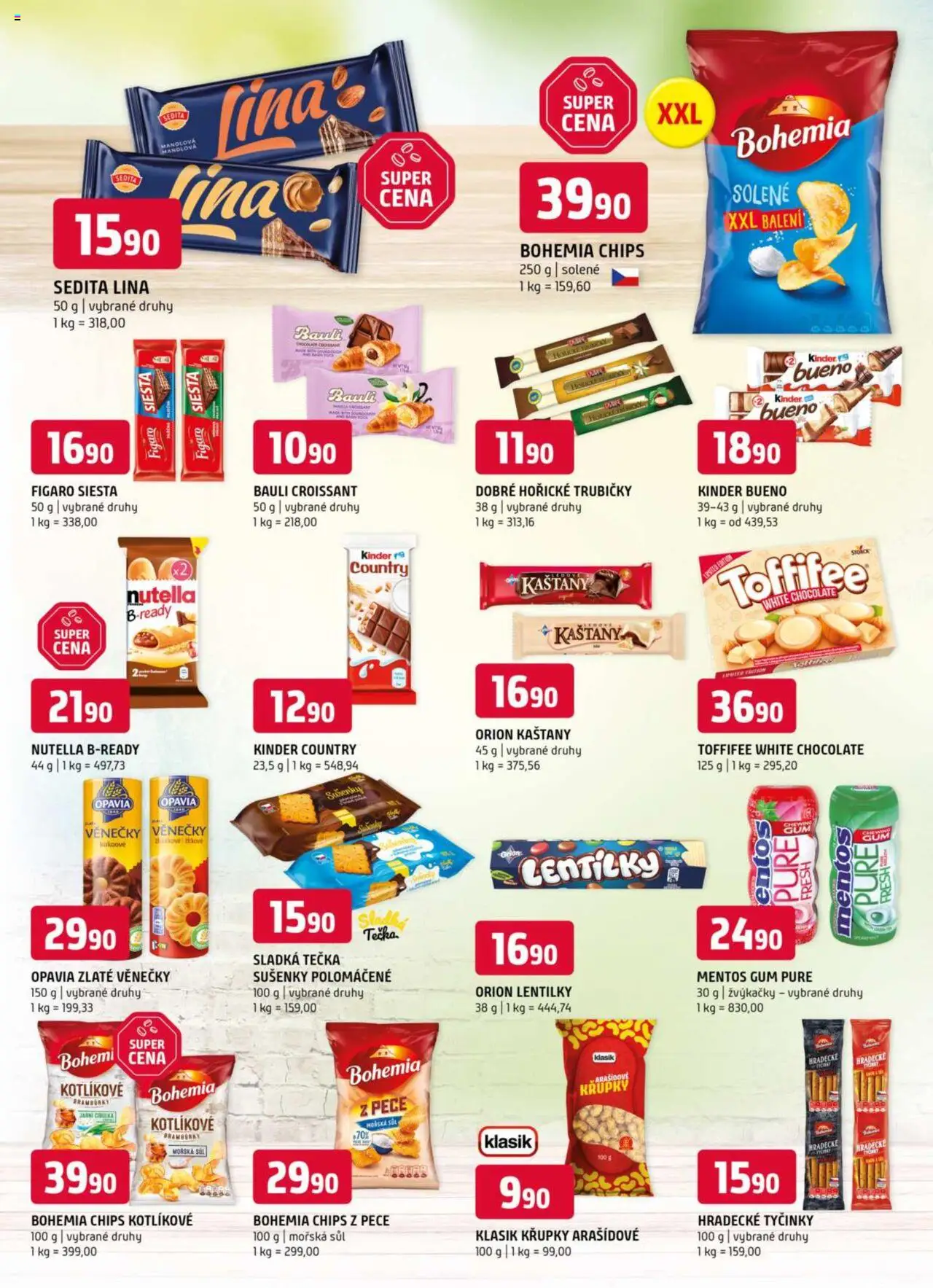 Terno leták - Olomouc od 23.07.2025 | Strana: 8 | Produkty: Toffifee, Hradecké tyčinky, Kinder, Sušenky