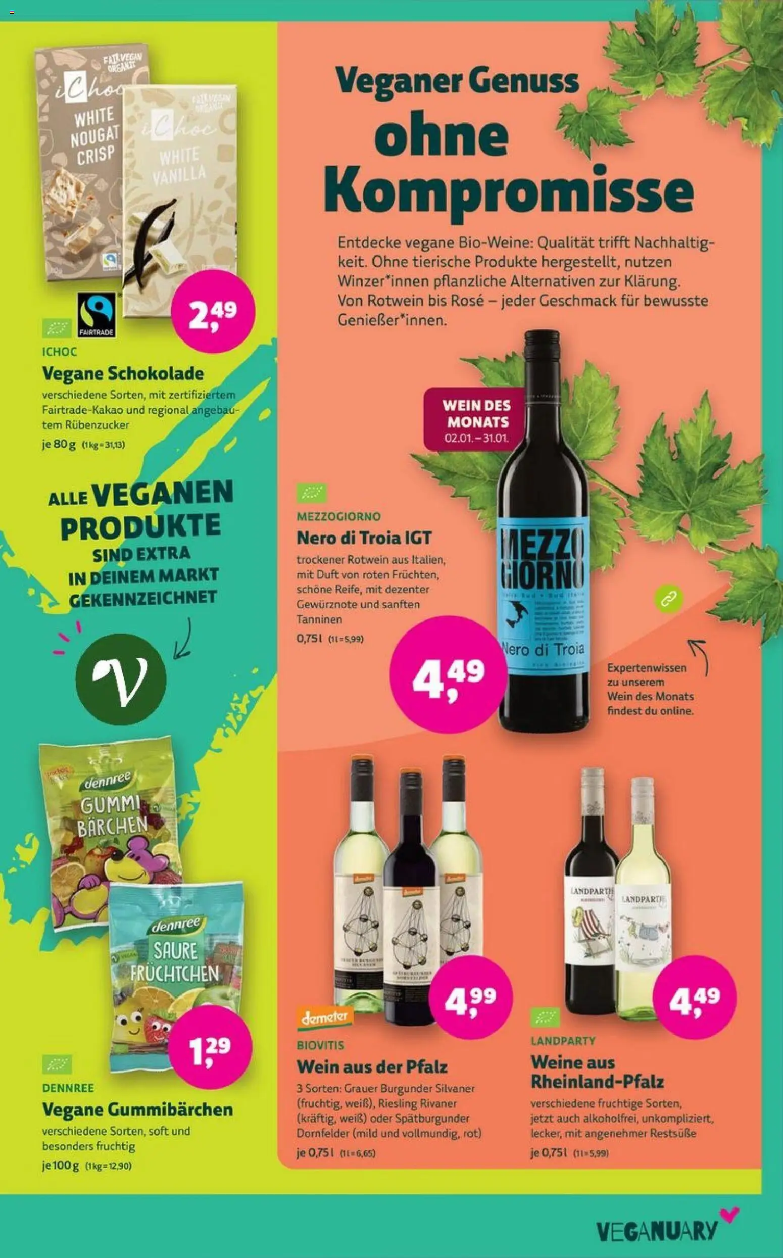 Denns BioMarkt Angebote – gültig ab 02.01.2025 | Seite: 9 | Produkte: Schokolade, Rotwein, Duft, Wein