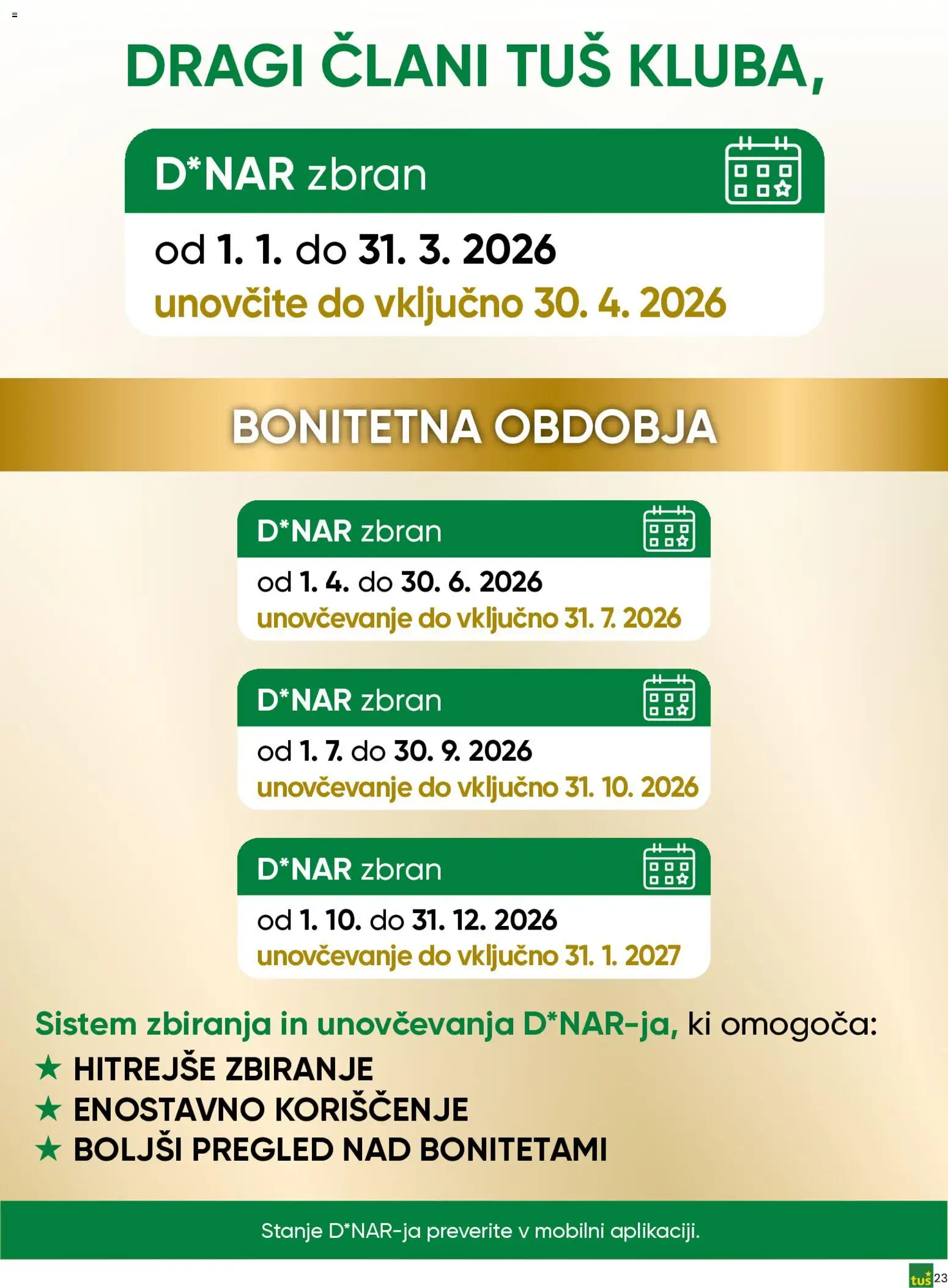 Novi Tuš katalog ponudbe – veljaven od 30.03.2026 | Stran: 23