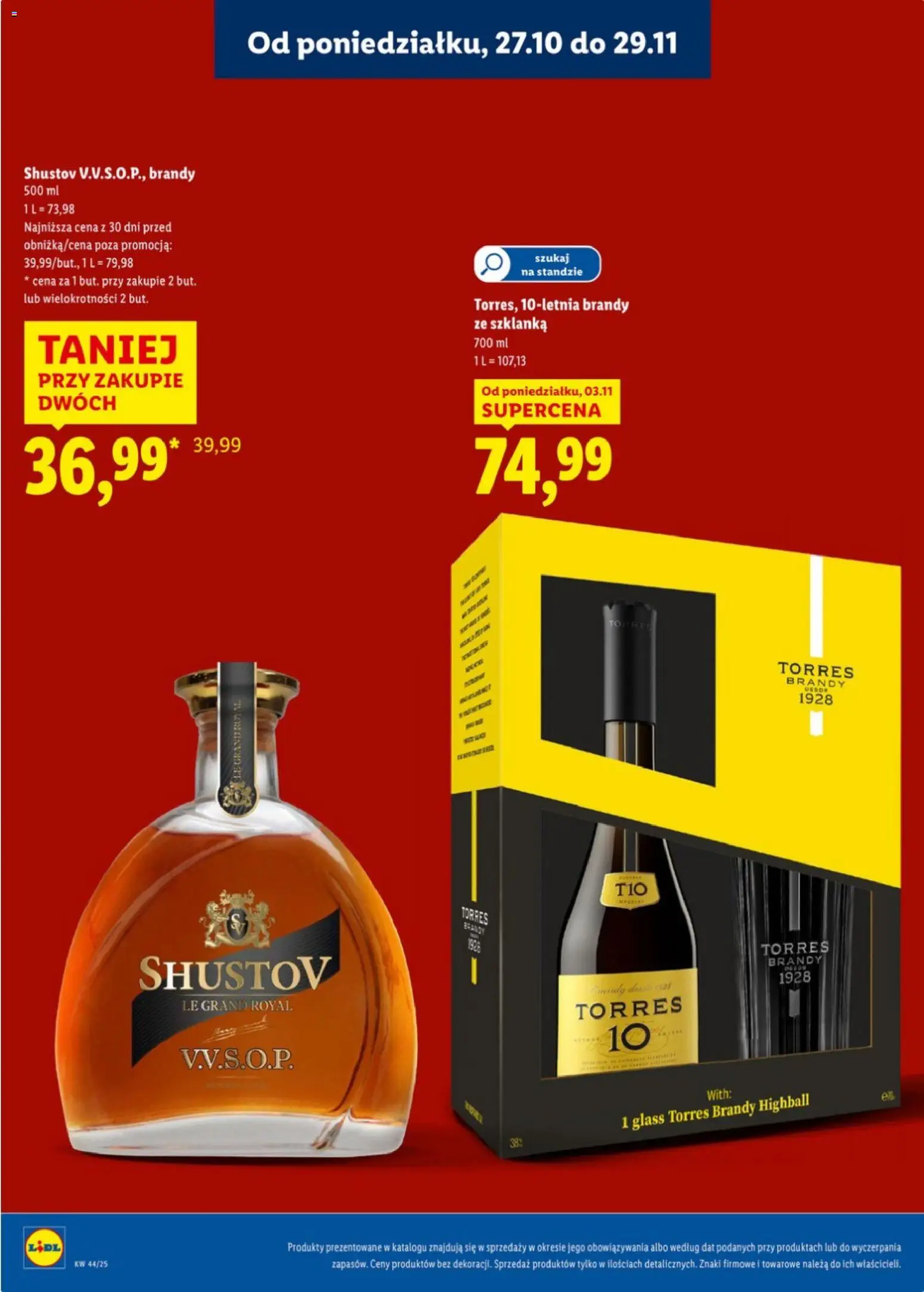 Lidl Katalog alkoholi mocnych od 27.10.2025 | Strona: 17 | Produkty: Szklanka