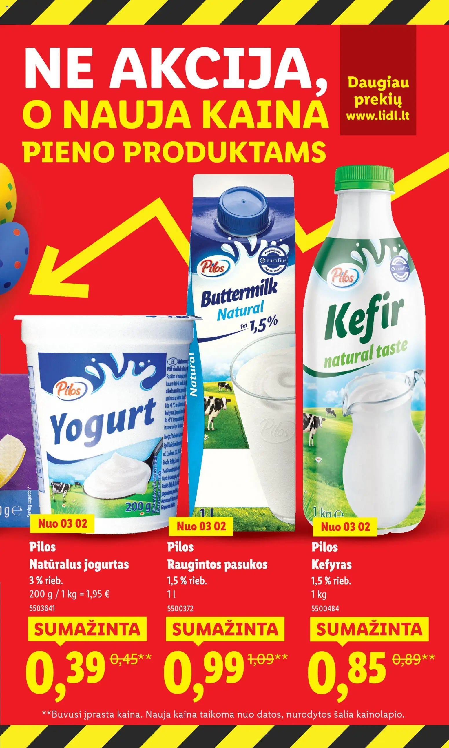 LIDL akcijos nuo 23.03.2026 | Puslapis: 19 | Prekių: Jogurtas