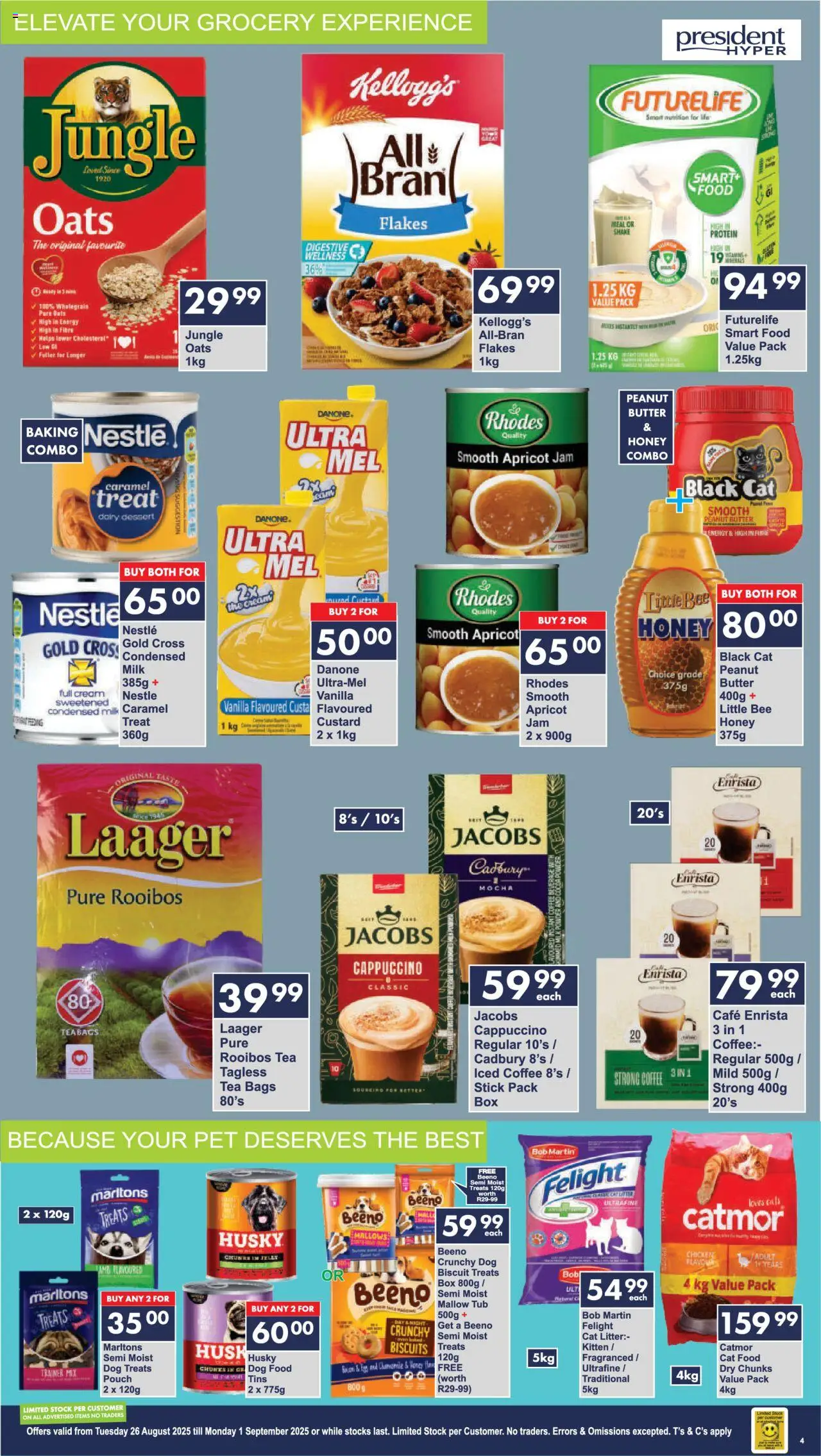 President Hyper - Birthday Sale Month end │ valid from 26.08.2025 | Page: 5 | Products: Milk, Dog food, Cat litter, Bacon