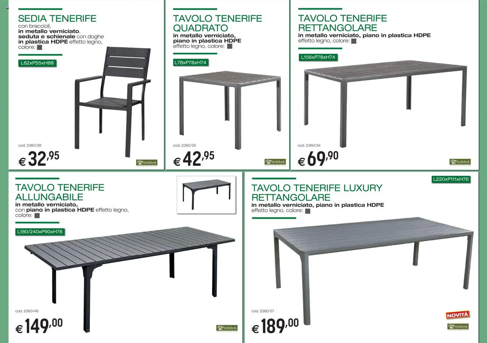 Volantino Brico OK del 05.03.2026 | Pagina: 4 | Prodotti: Tavolo, Sedia