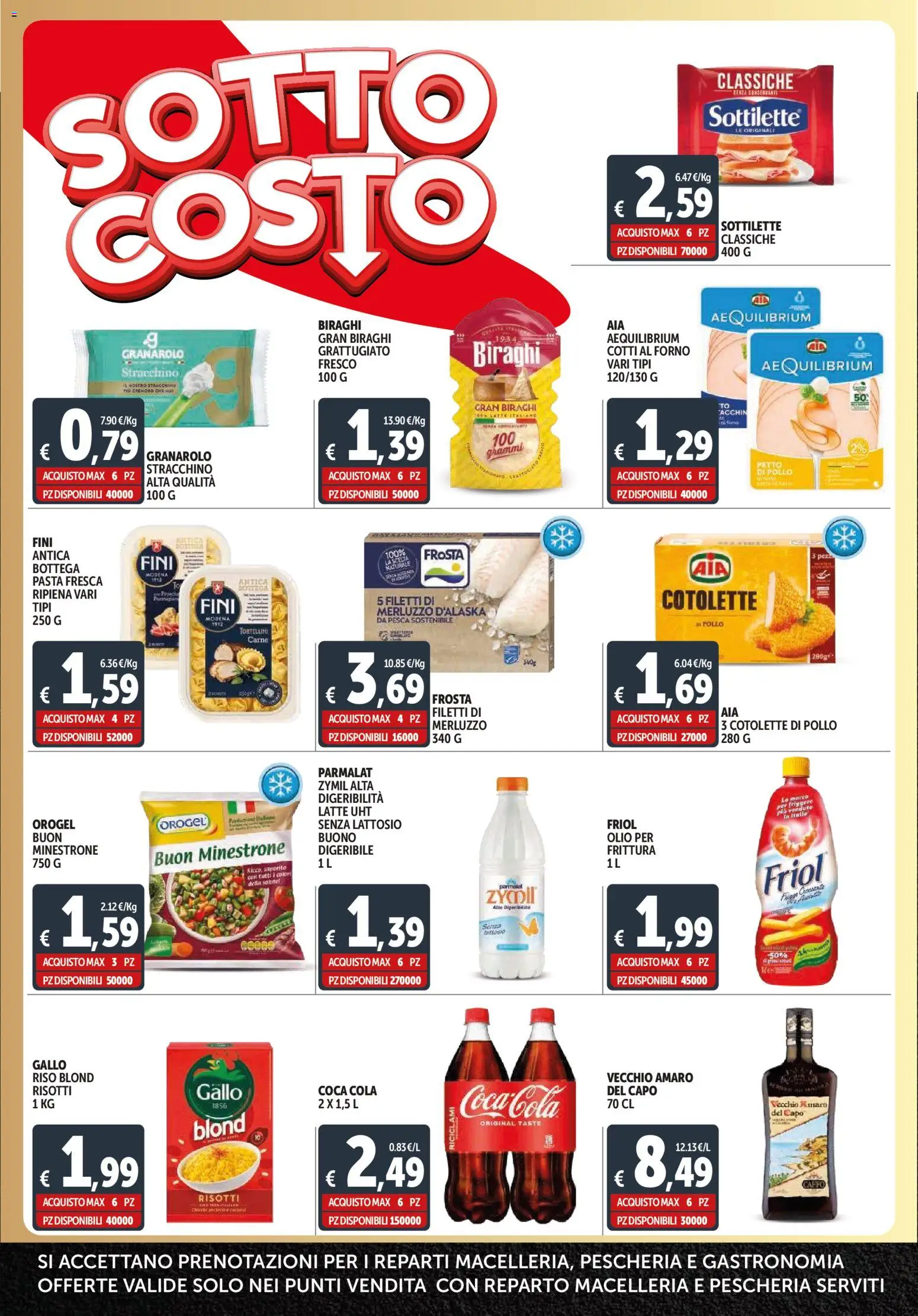 Volantino Decò del 30.01.2026 | Pagina: 2 | Prodotti: Pollo, Olio, Pesca, Stracchino