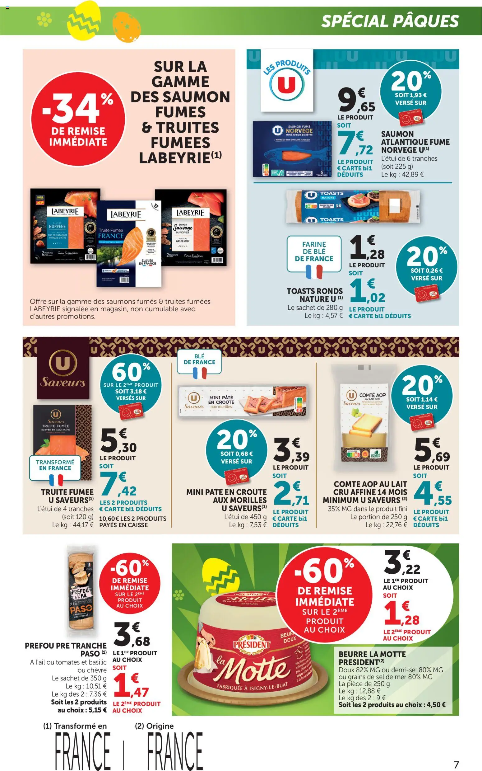 {H1} | Page: 7 | Produits: Farine de ble, Farine, Saumon fumé, Truite fumée