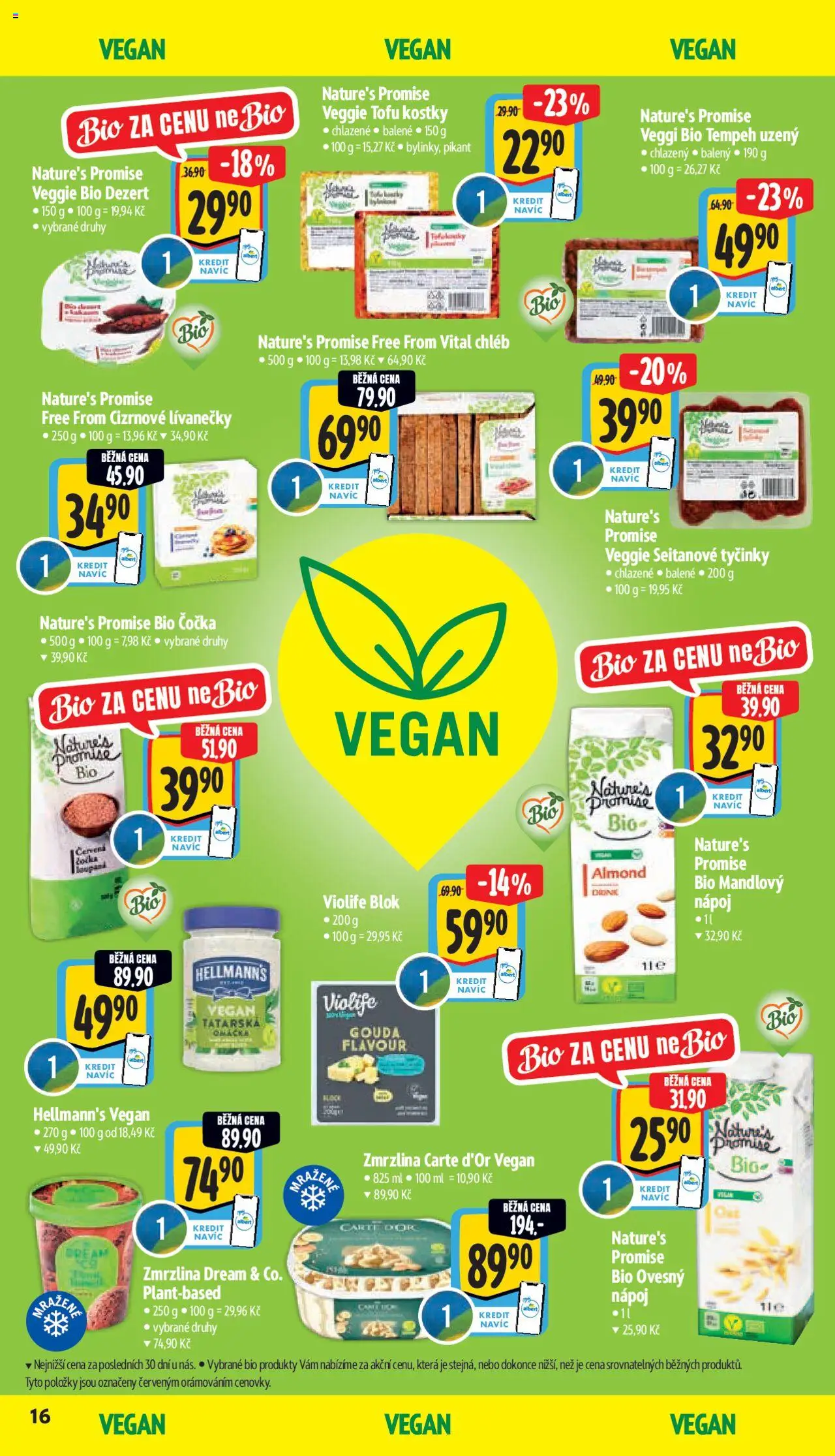 Albert leták - Supermarket od 15.10.2025 | Strana: 25 | Produkty: Vegan, Tyčinky, Blok, Tatarská omáčka