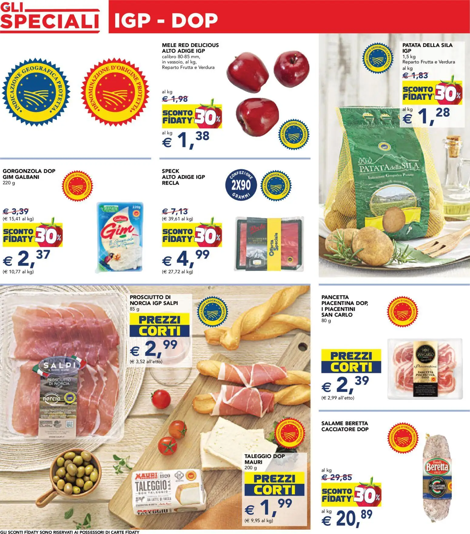 Volantino Esselunga S del 15.01.2026 | Pagina: 10 | Prodotti: Speck, Mele, Pancetta, Prosciutto