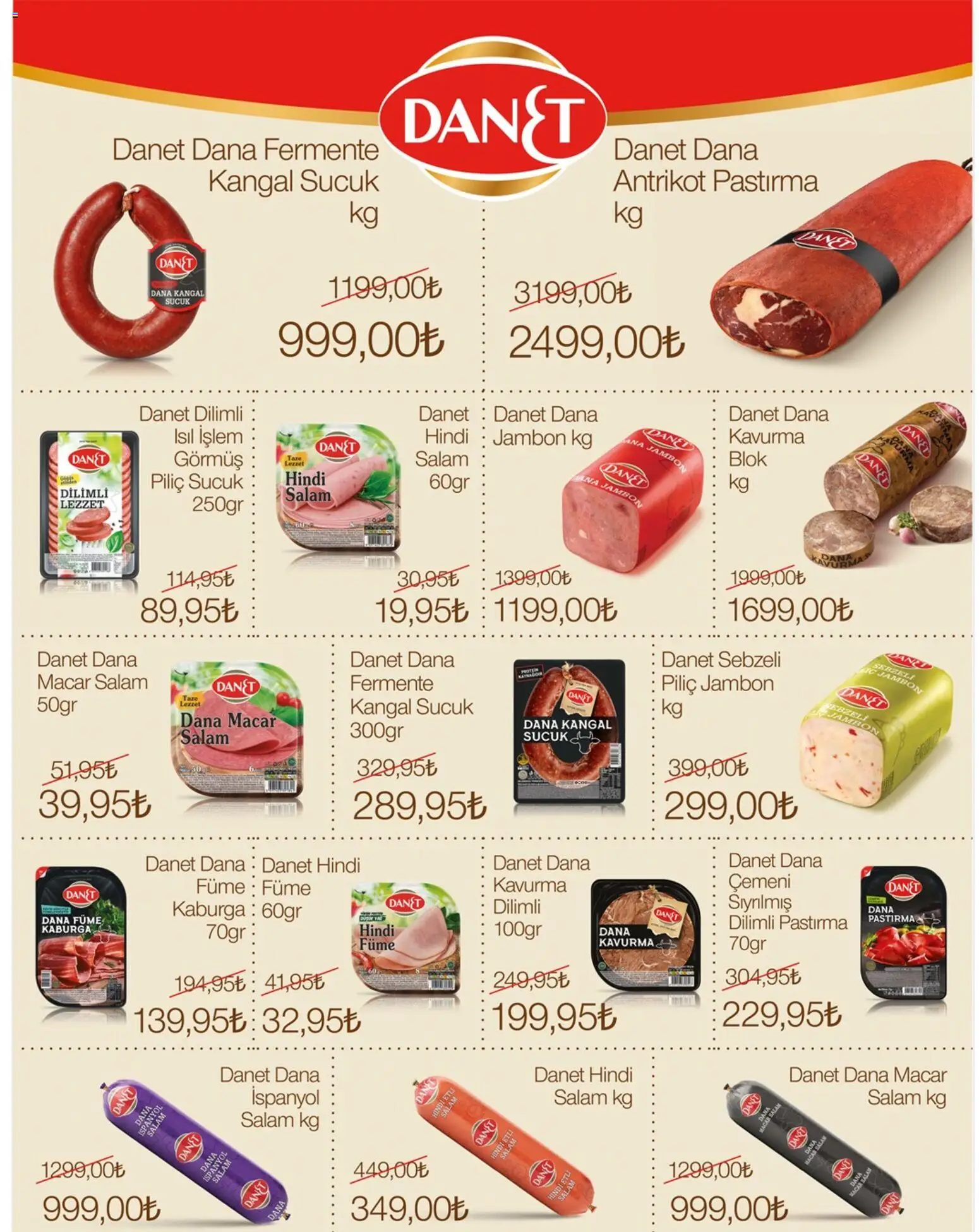 Grosper Katalog - 22.04.2026 tarihinden itibaren geçerlidir | Sayfa: 3 | Ürünler: Jambon, Piliç, Dana füme, Sucuk