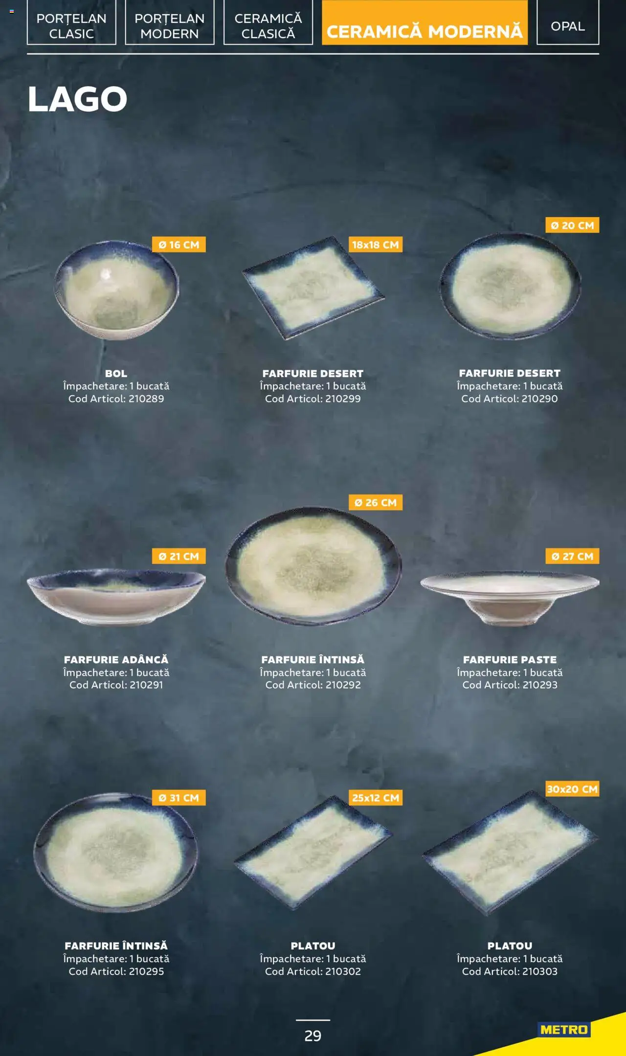 Metro catalog - Sortiment de veselă profesională – valabil de la 20.01.2025 | Pagină: 29 | Produse: Farfurie, Paste