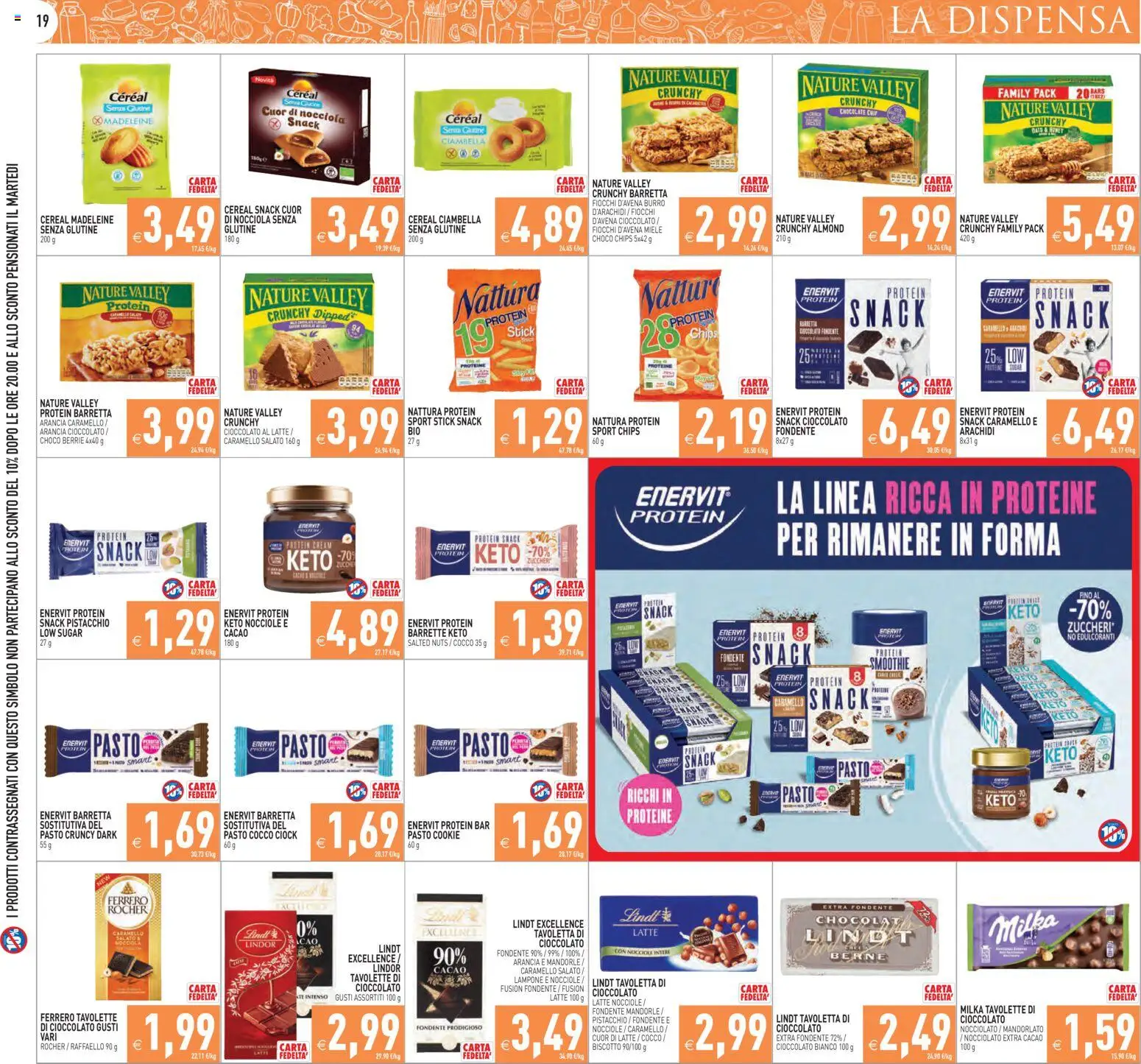 Volantino PIM Supermercati del 26.01.2026 | Pagina: 19 | Prodotti: Nocciole, Cocco, Arancia, Miele