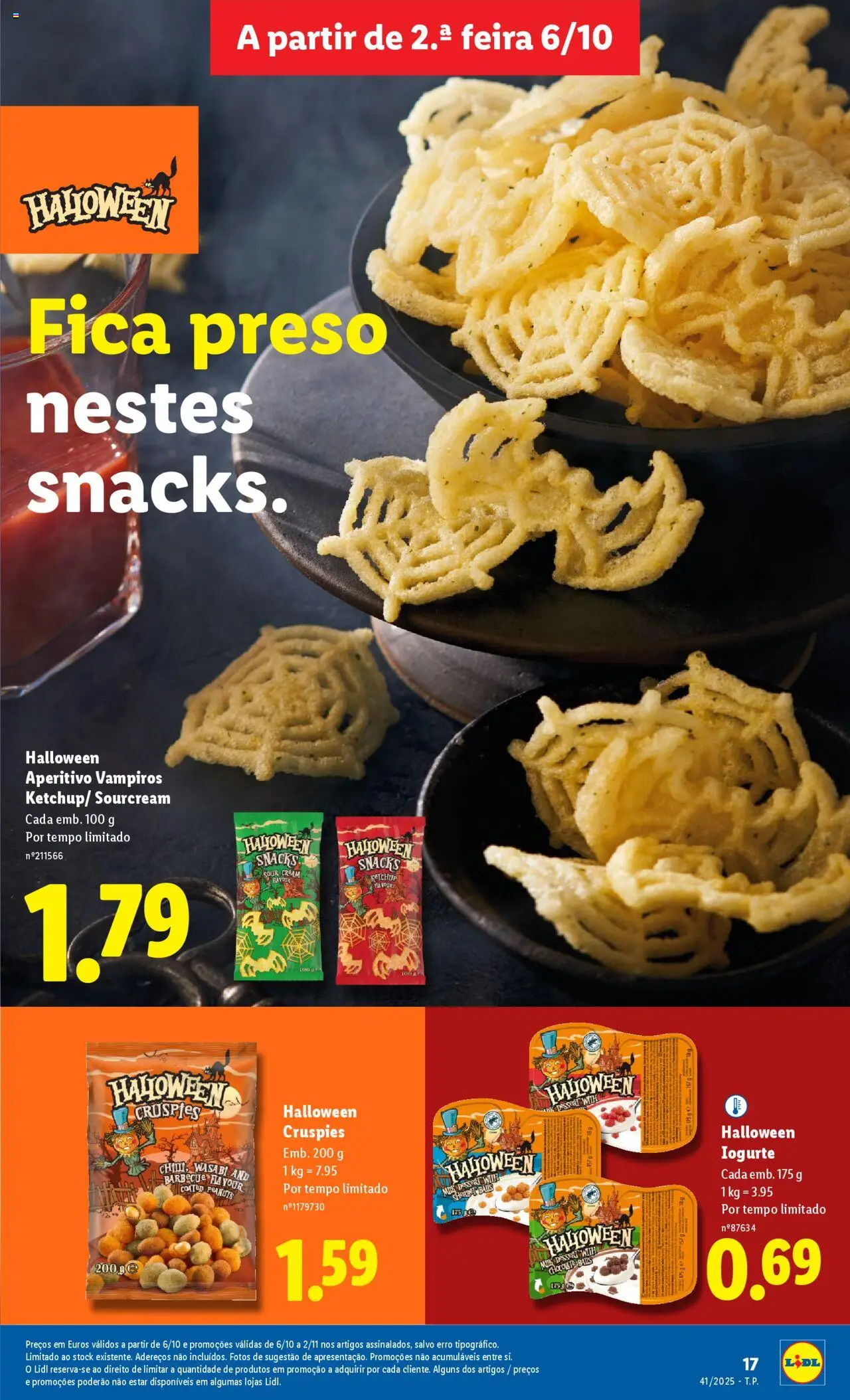 Lidl - Folheto │ válido de 03.10.2025 | Página: 17 | Produtos: Iogurte, Chocolate, Ketchup