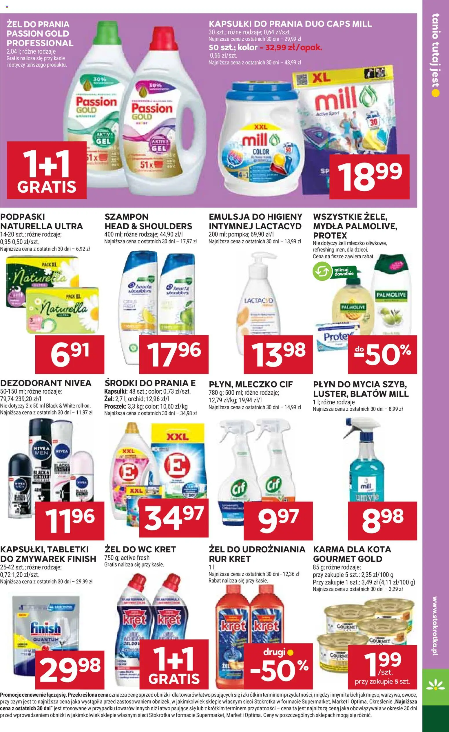 Stokrotka Gazetka - Market od 19.02.2026 | Strona: 23 | Produkty: Stokrotka, Karma dla kota, Kapsułki do prania, Finish