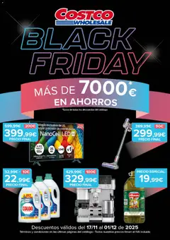 Vista previa Costco Black Friday válido desde el 17.11.2025