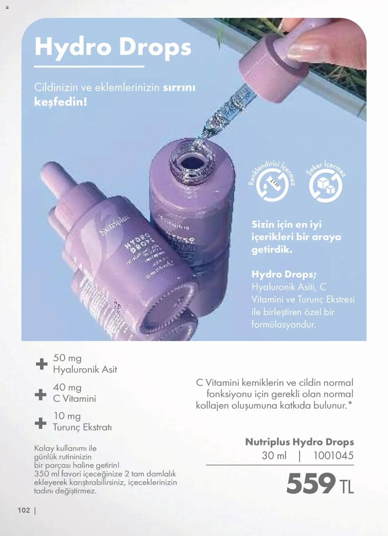 Farmasi Katalog - 01.06.2025 tarihinden itibaren geçerlidir | Sayfa: 102 | Ürünler: Şeker, Turunç
