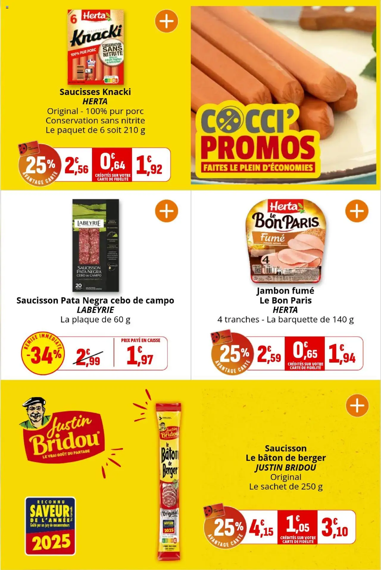  | Page: 7 | Produits: Saucisson, Jambon, Porc