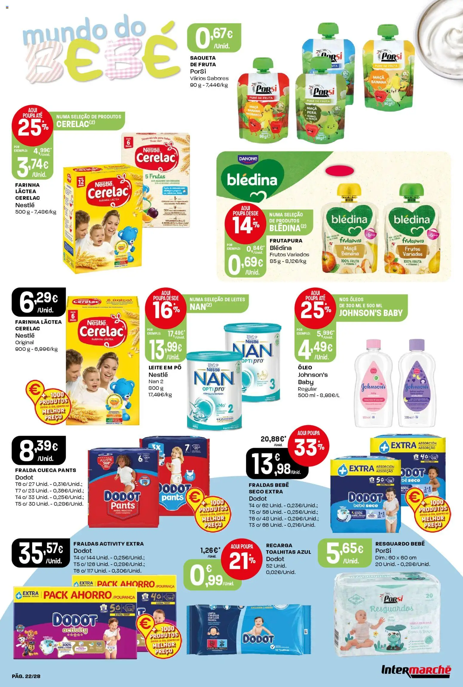 Intermarché Folheto Contact │ válido de 06.11.2025 | Página: 22 | Produtos: Farinha láctea, Pó, Nestlé, Óleo