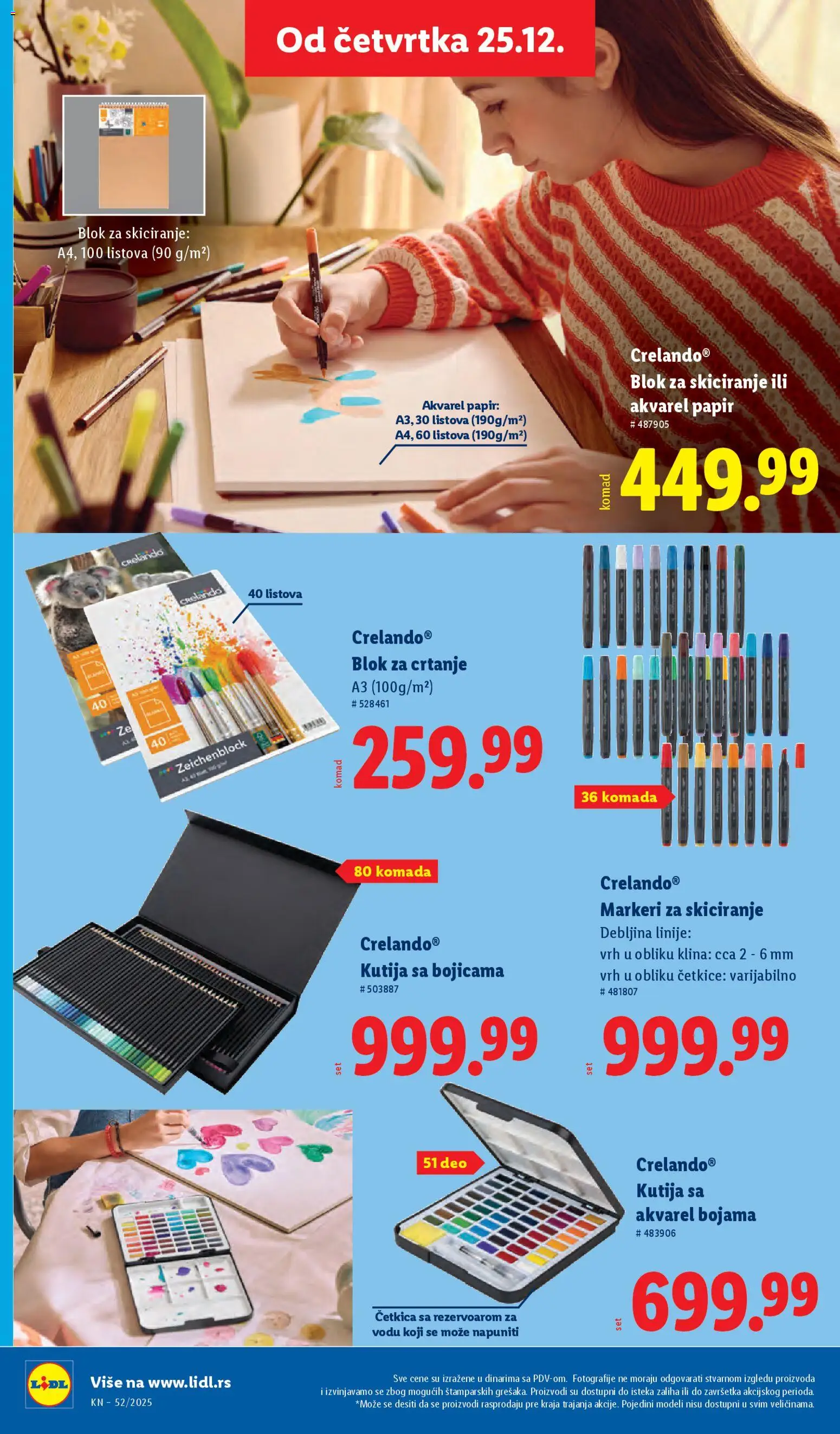 Lidl katalog - važi od 25.12.2025 | Strana: 62 | Proizvode: Kutija, Markeri