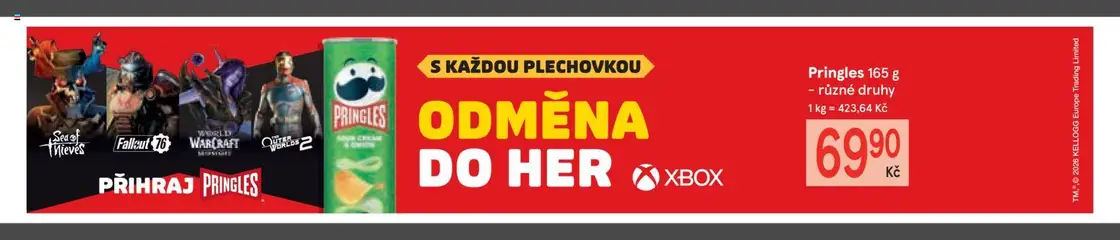 Náhled letáku Žabka leták od 28.01.2026 | Strana: 3 | Produkty: Pringles, Xbox