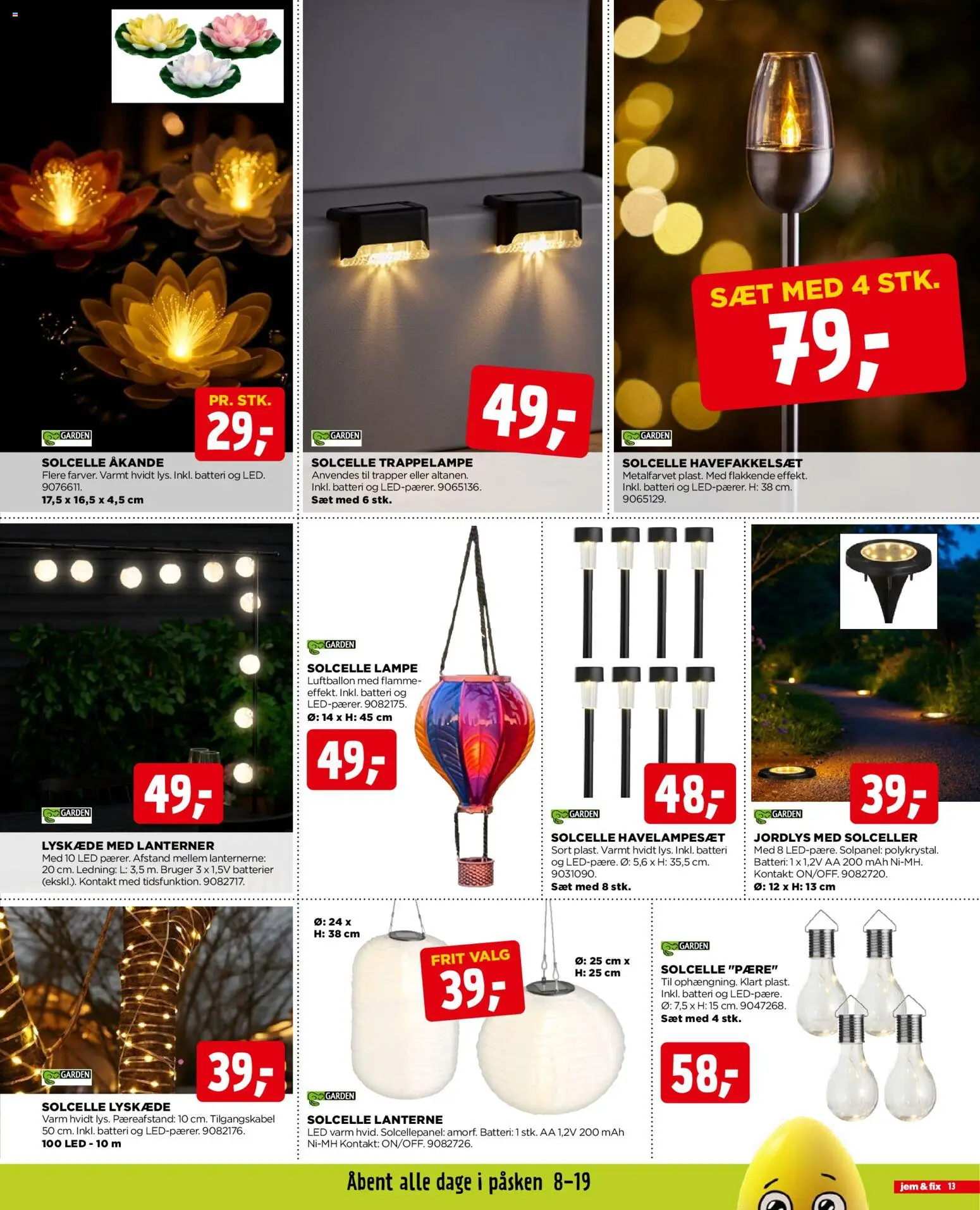 Jem & fix tilbudsavis – gyldig fra 29.03.2026 | Side: 13 | Produkter: Batterier, Lampe, Batteri