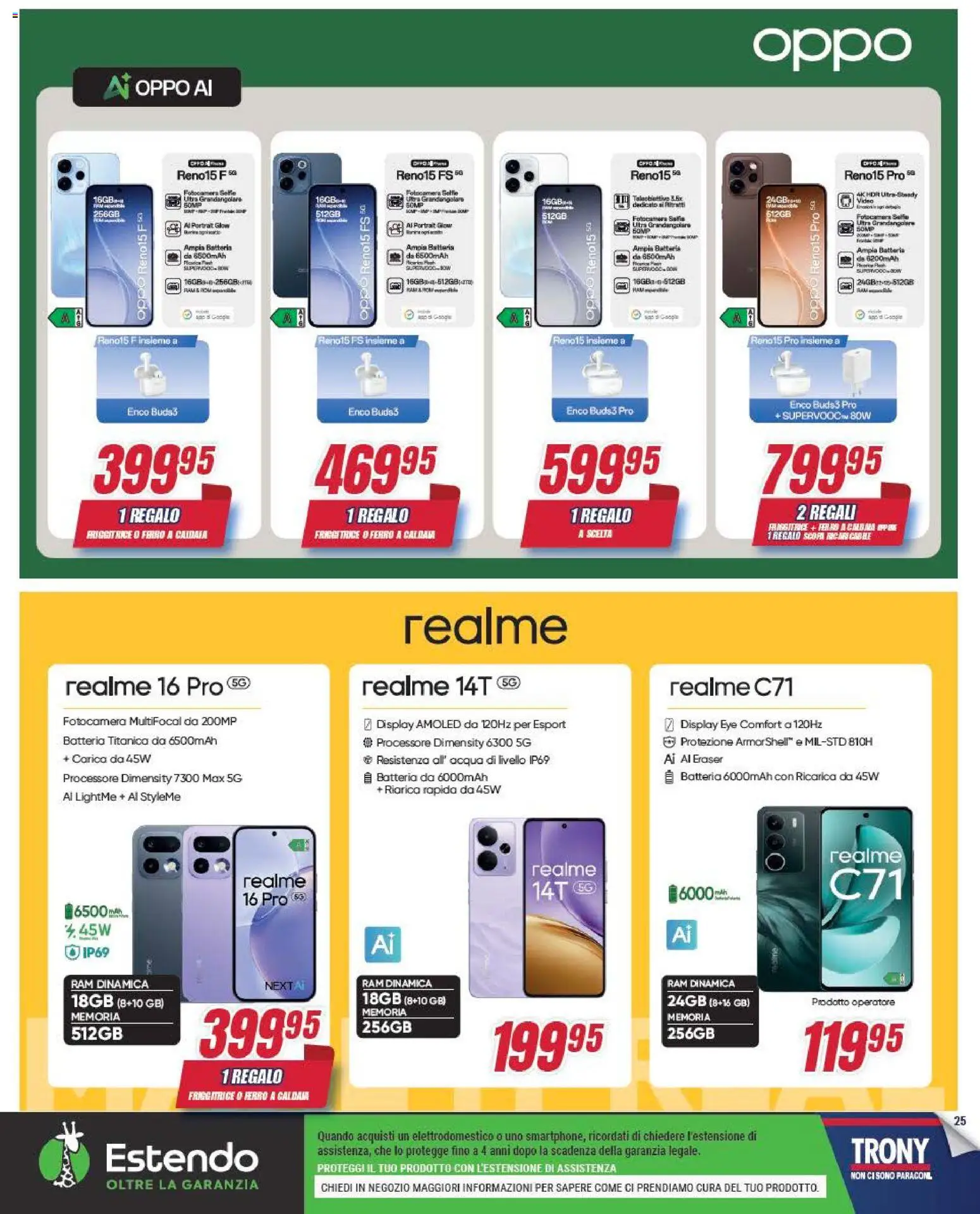 Volantino Trony del 09.04.2026 | Pagina: 25 | Prodotti: Acqua, Scopa, Fotocamera, Batteria
