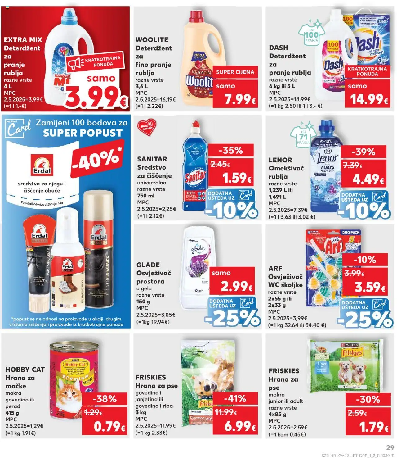 Kaufland katalog | vrijedi od 15.10.2025 | Stranica: 29 | Proizvodi: Hrana za pse, Deterdžent, Govedina, Hrana za mačke