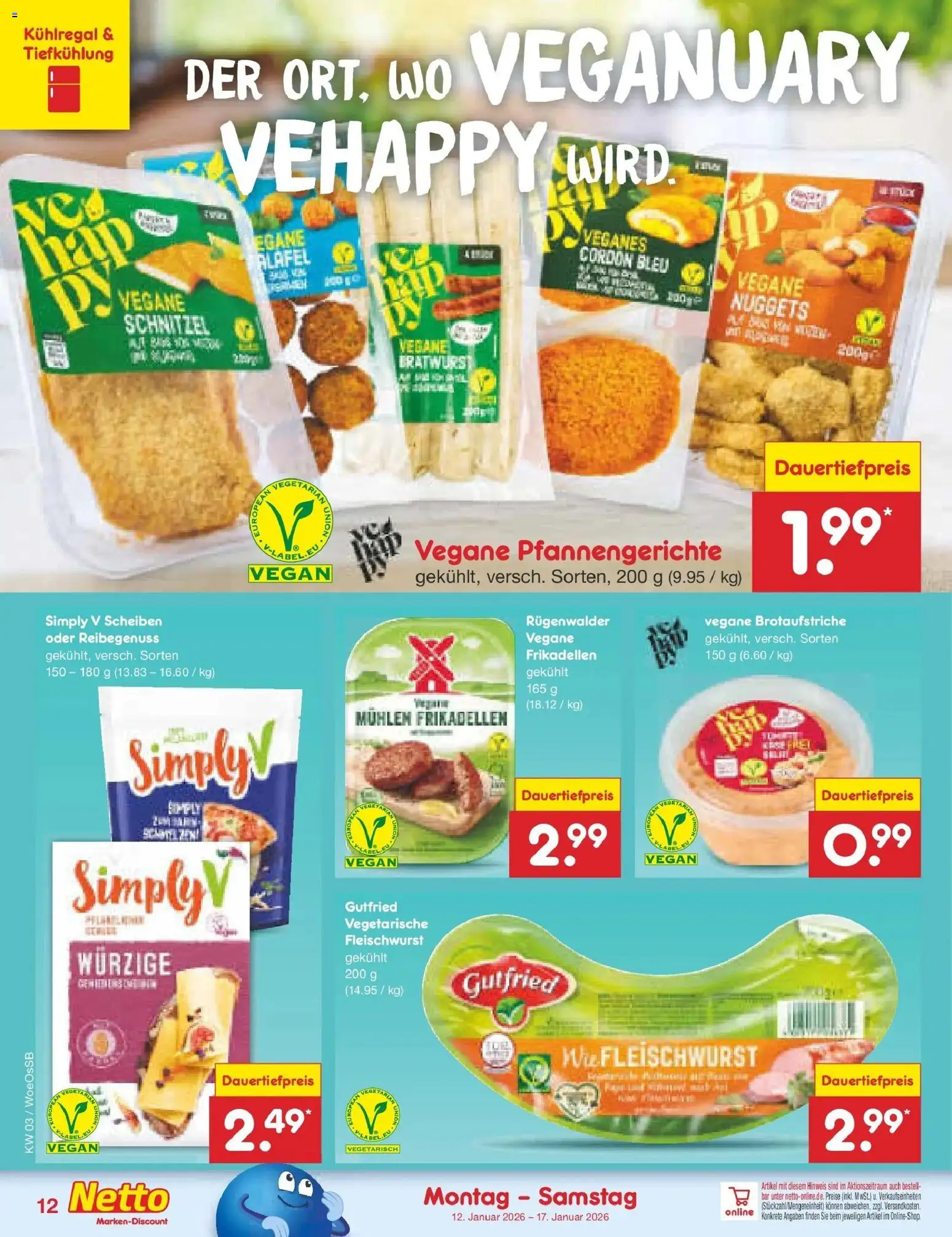 Netto Marken-Discount prospekt Gemmingen	 – gültig ab 12.01.2026 | Seite: 12 | Produkte: Schnitzel