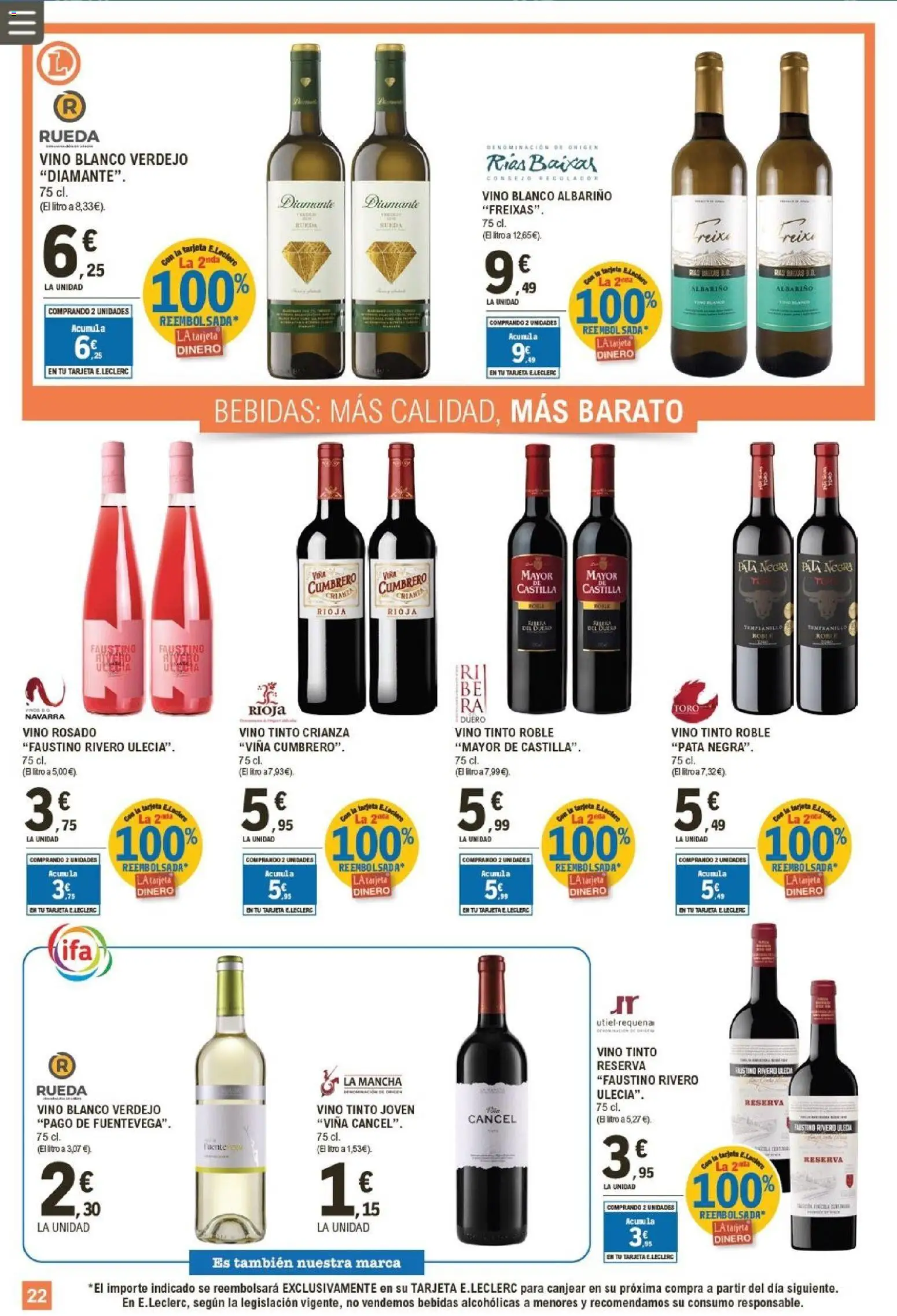 E.Leclerc folleto │ válido desde el 04.02.2026 | Página: 22 | Productos: Vino rosado, Vino
