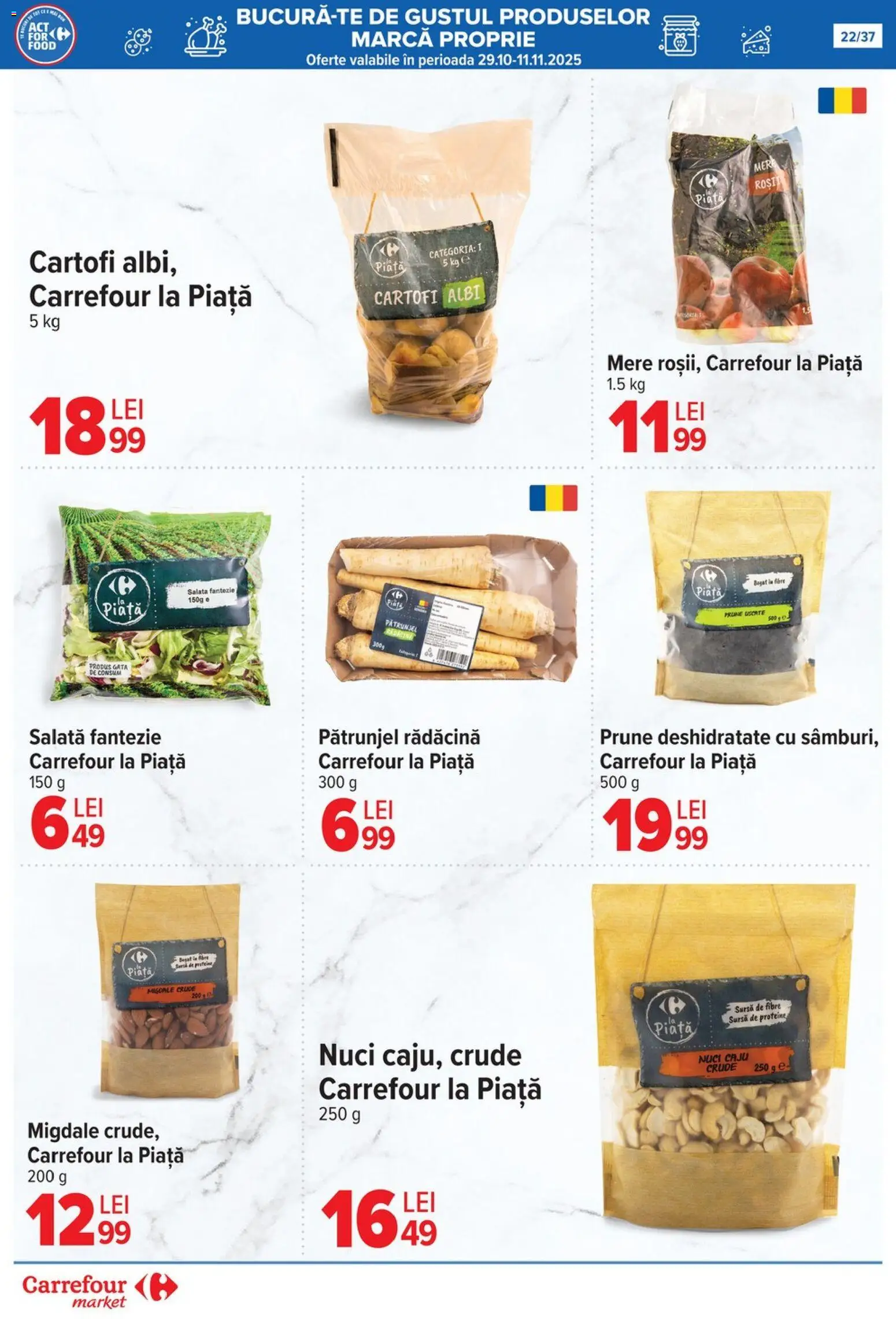 Noul catalog Carrefour – valabil de la 29.10.2025 | Pagină: 25 | Produse: Pătrunjel, Mere, Prune, Salată