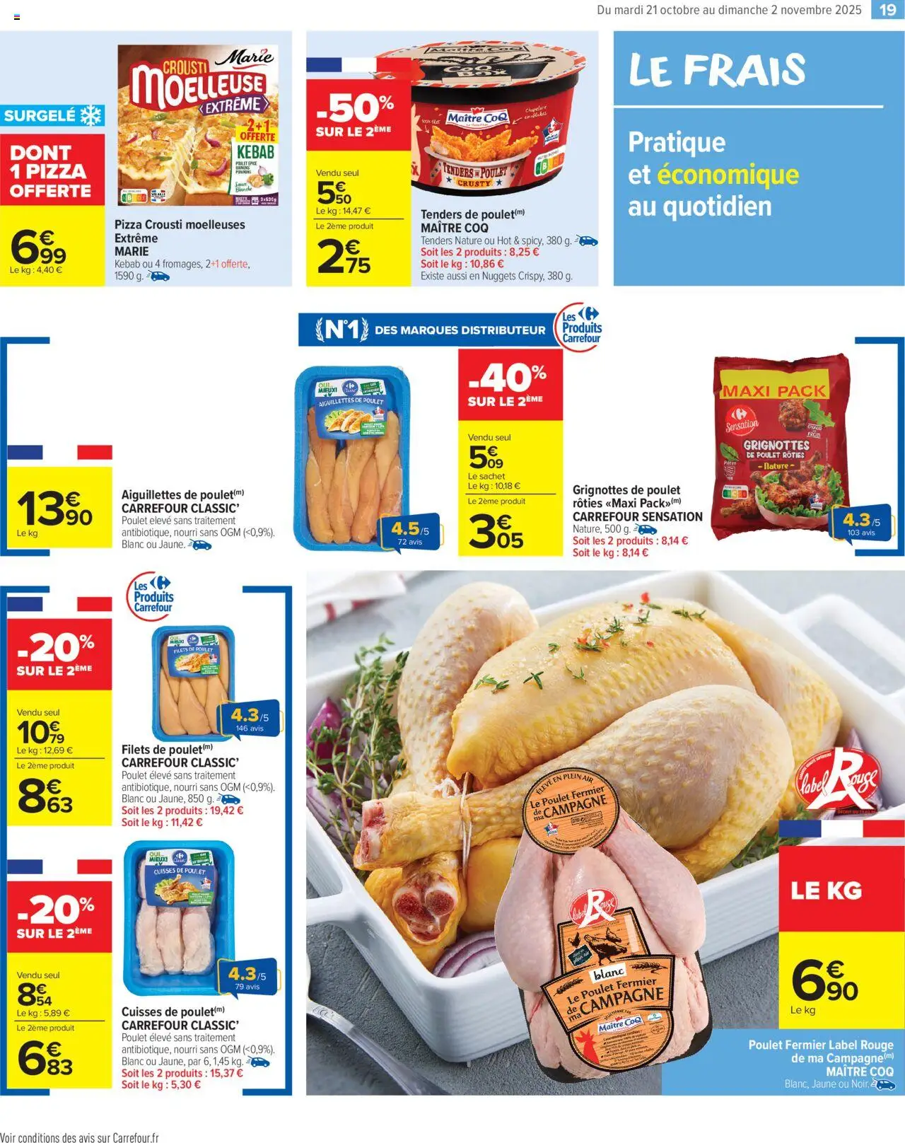 {H1} | Page: 21 | Produits: Cuisses de poulet, Pizza