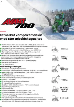 Forhåndsvisning av Felleskjøpet Avant maskiner og redskap gyldig fra 01.05.2025 | Side: 14