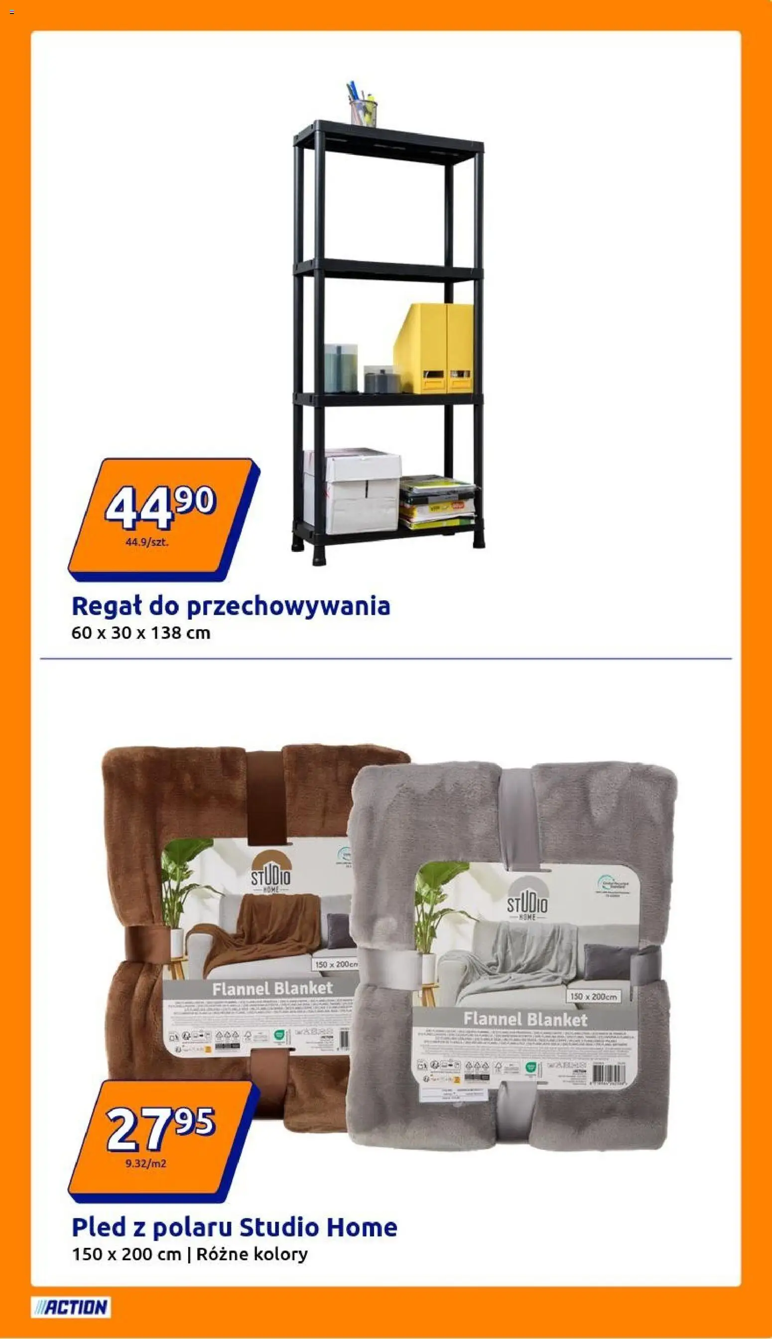 Action Gazetka od 11.02.2026 | Strona: 5 | Produkty: Regał, Pled