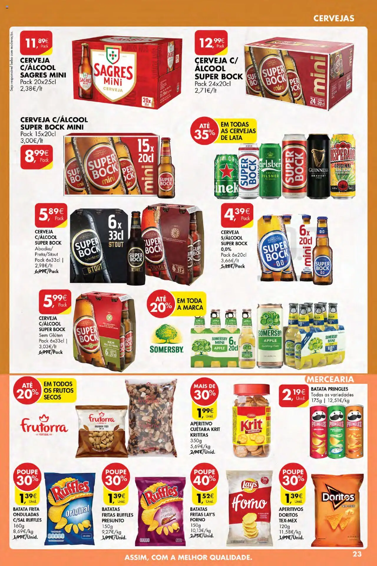 Pingo Doce Poupe Esta Semana Açores │ válido de 24.07.2025 | Página: 23 | Produtos: Batata, Batata frita, Cerveja, Batatas fritas