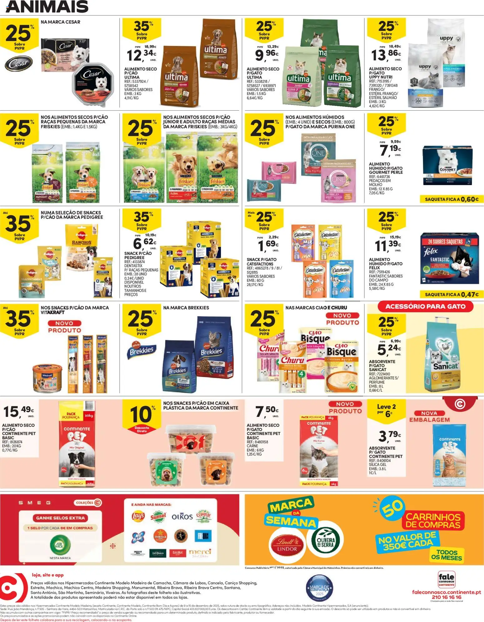 Continente folheto Madeira │ válido de 09.12.2025 | Página: 16 | Produtos: Purina one, Perfume, Salmão, Carne