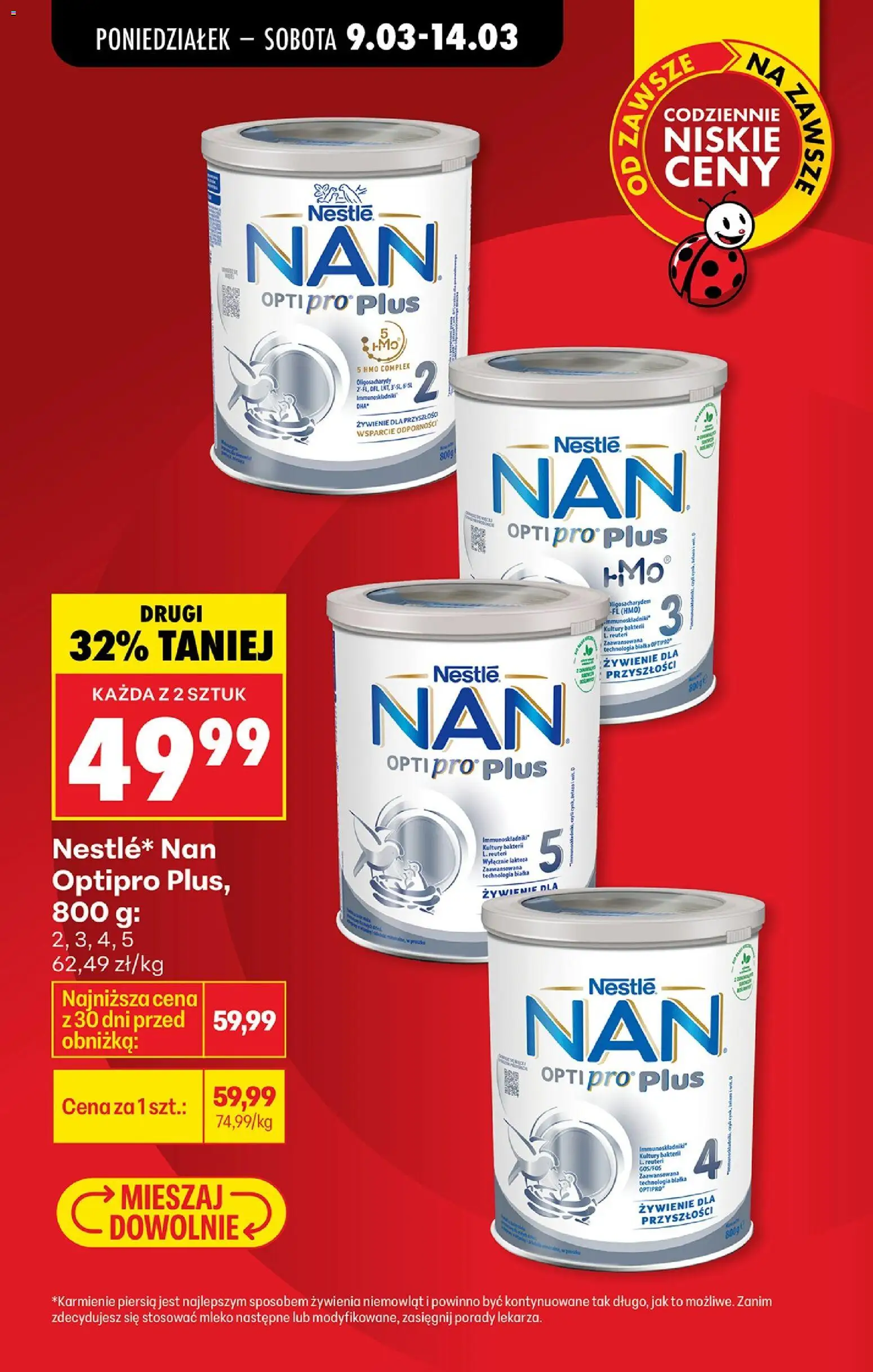 Biedronka Polsko leták - Codziennie niskie ceny od 12.03.2026 | Strana: 8 | Produkty: Mléko