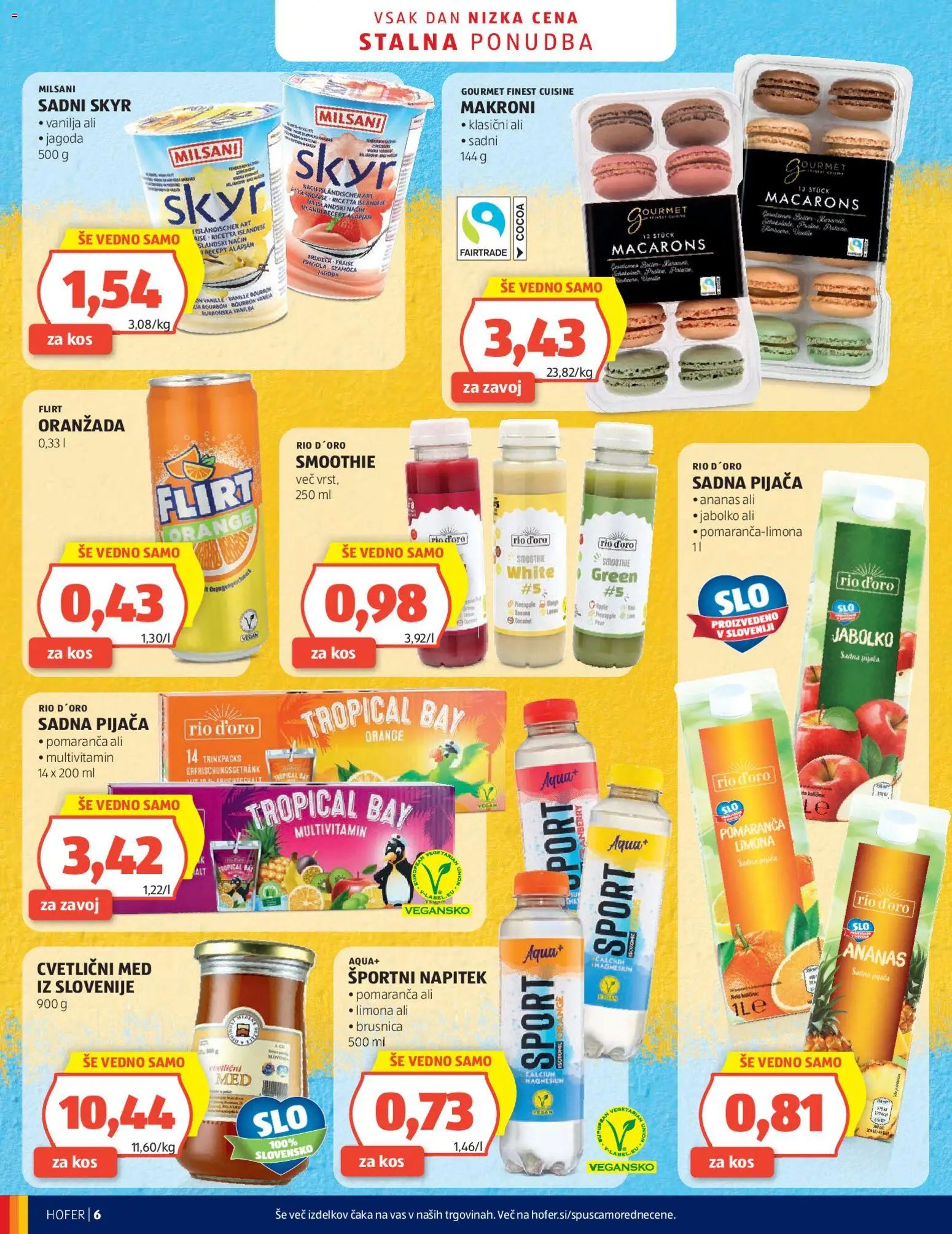 Novi Hofer katalog ponudbe – veljaven od 25.02.2026 | Stran: 6 | Izdelki: Skyr, Kos, Ananas, Limona