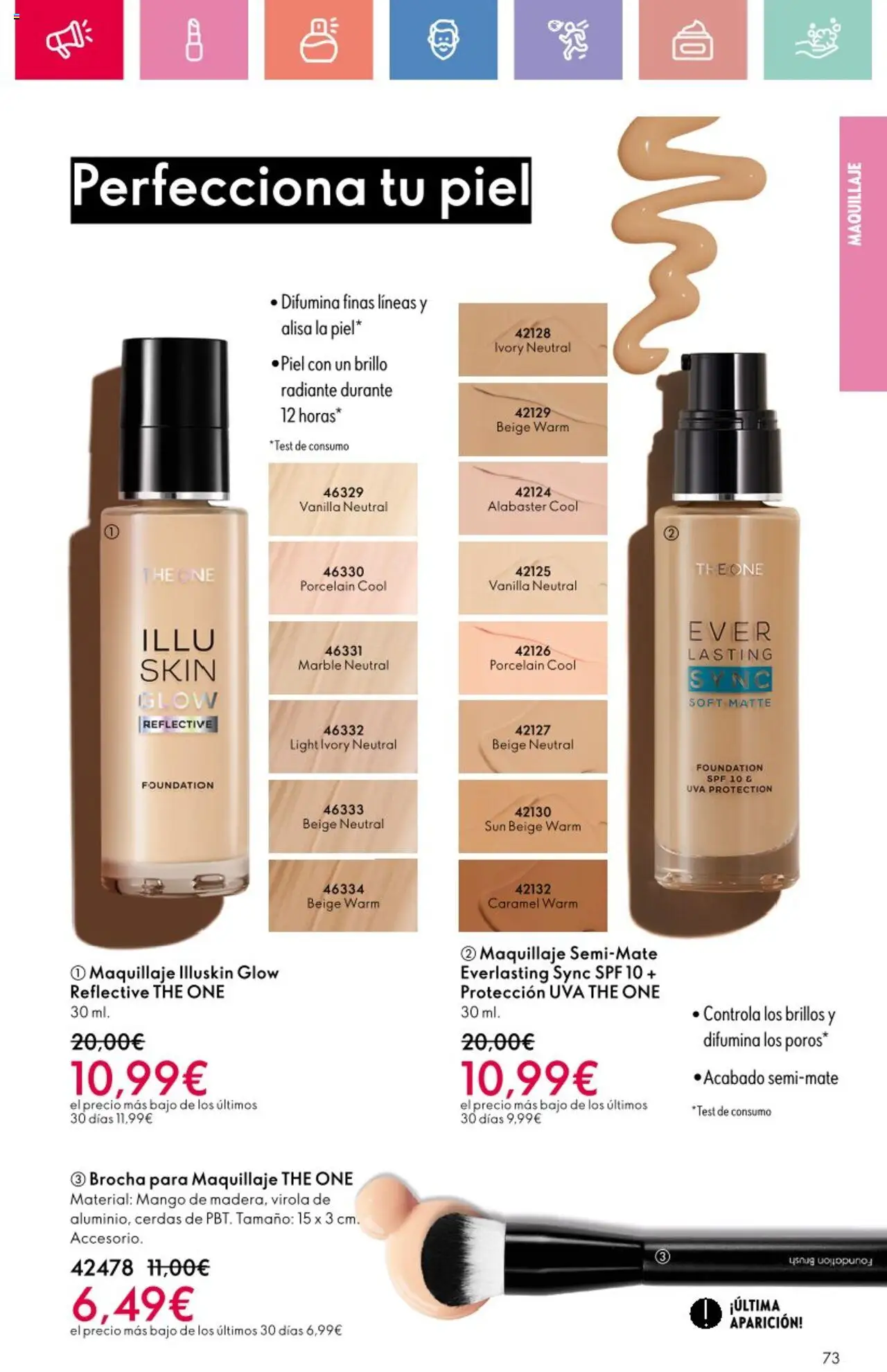 Oriflame - Catálogo Campaña 9 │ válido desde el 22.06.2025 | Página: 73 | Productos: Maquillaje, Ρούτερ, Brocha