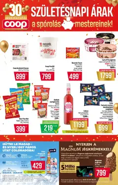 COOP akciós ujság - amely érvényes a következő dátumtól: 10.07.2025 | Oldal: 5 | Termékek: Játék, Macskaeledel, Gyöngyözőbor, Brownie